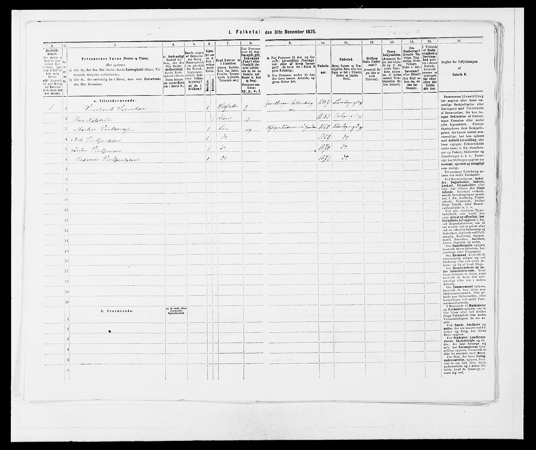 SAB, 1875 census for 1241P Fusa, 1875, p. 140