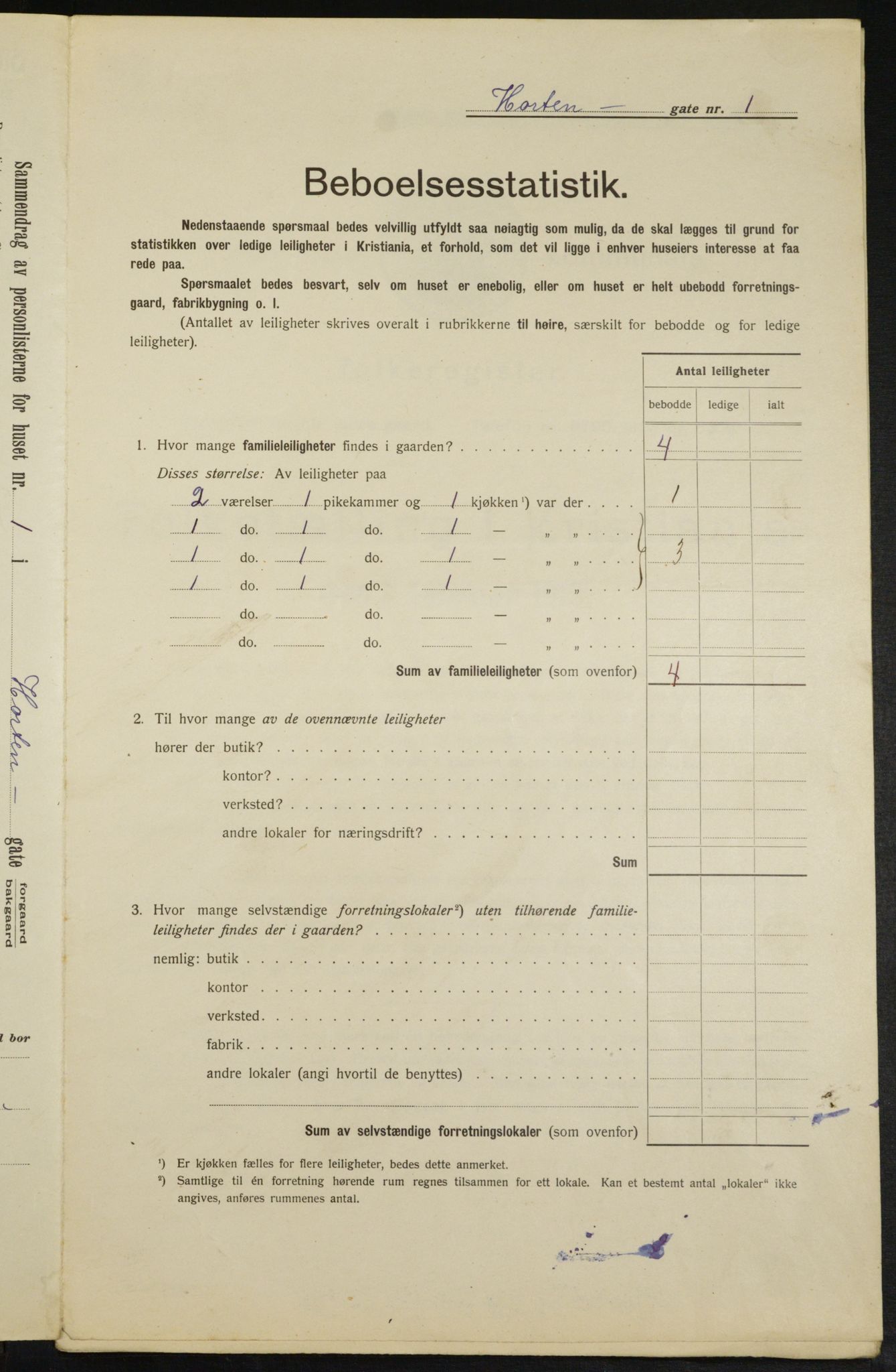 OBA, Municipal Census 1913 for Kristiania, 1913, p. 41204