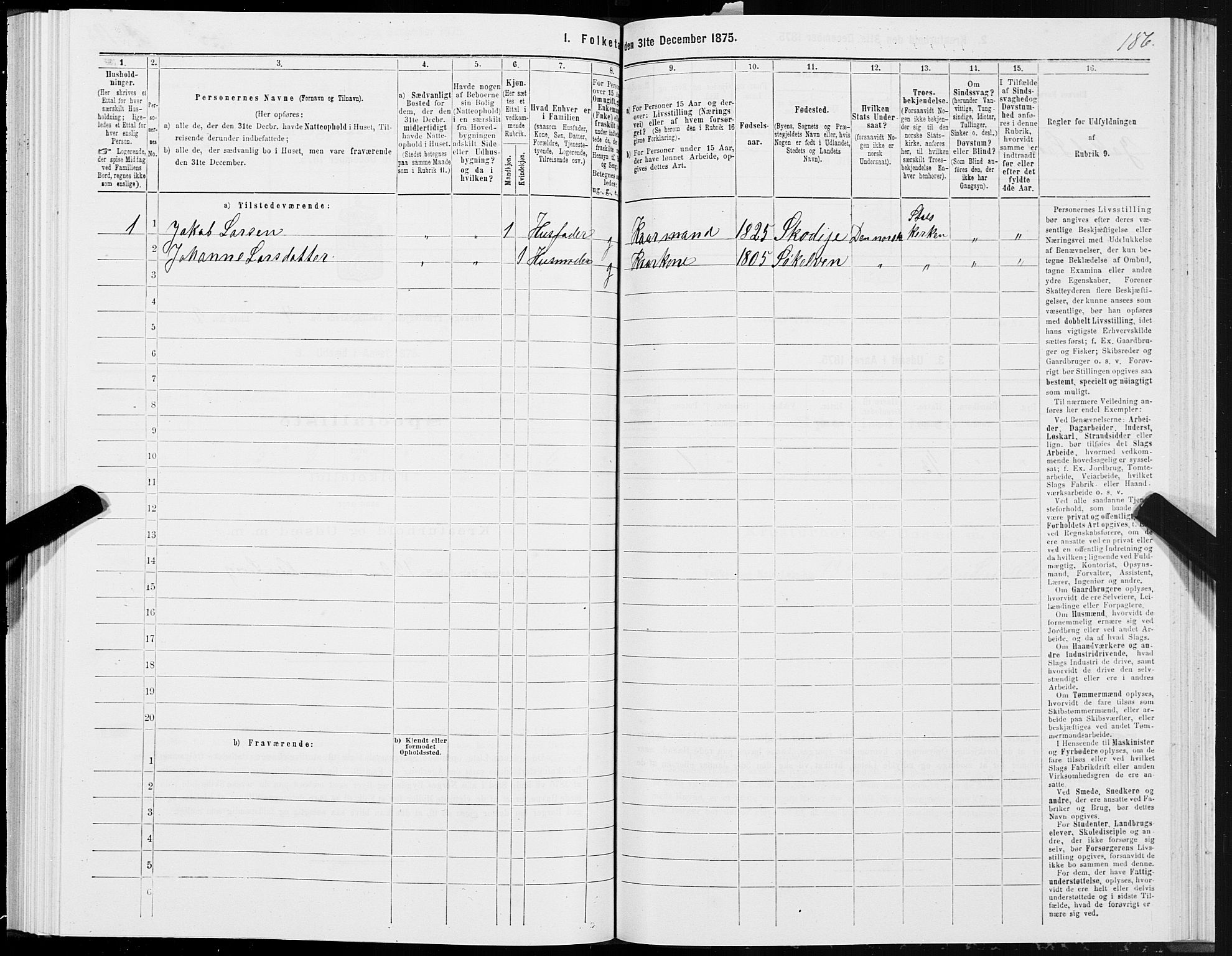 SAT, 1875 census for 1527P Ørskog, 1875, p. 3186