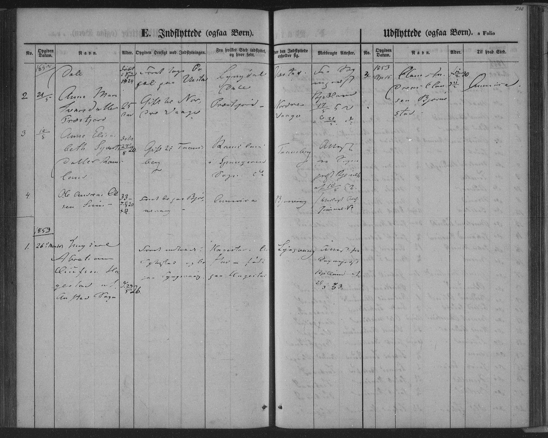 Herad sokneprestkontor, SAK/1111-0018/F/Fa/Fab/L0003: Parish register (official) no. A 3, 1844-1853, p. 200