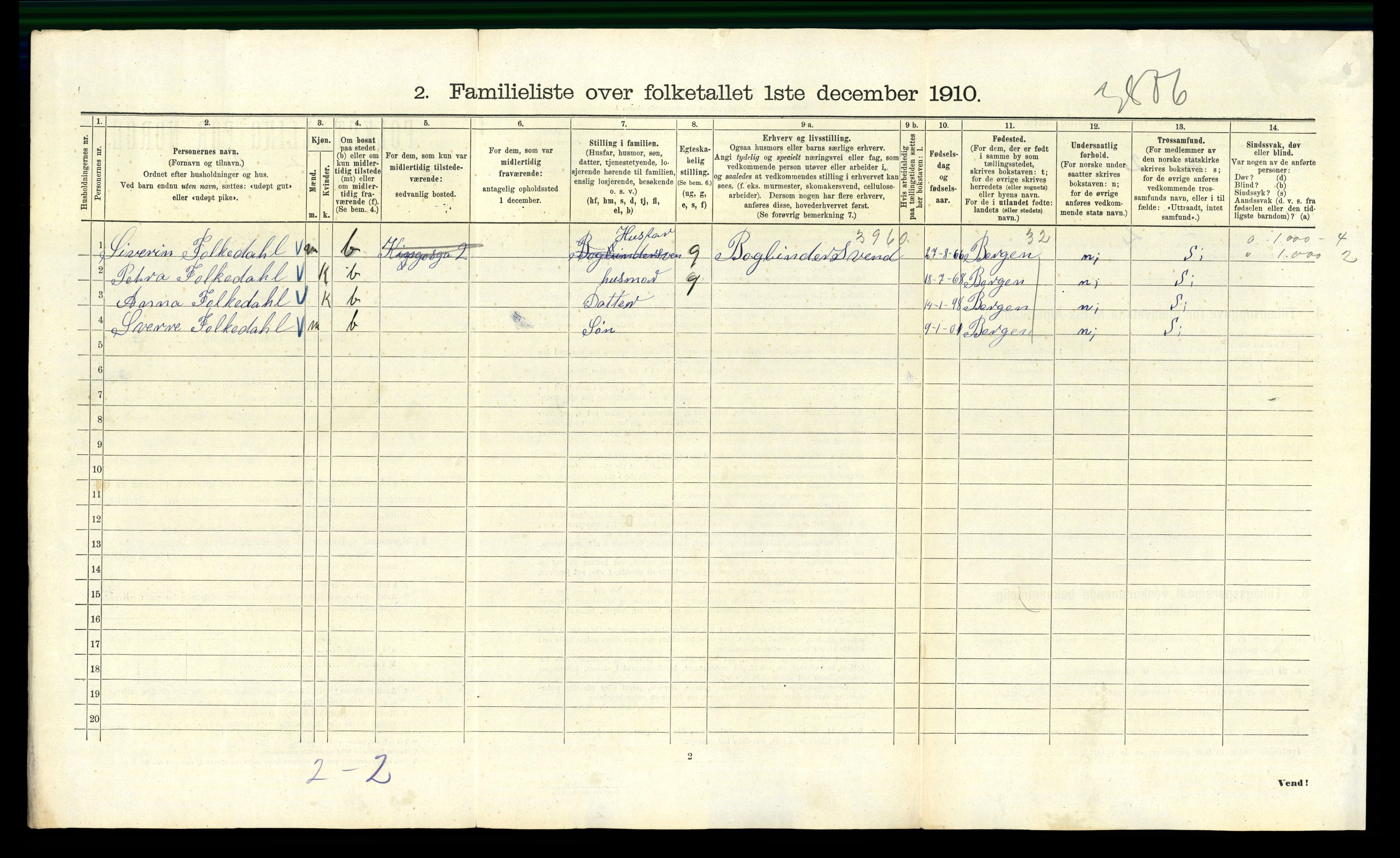 RA, 1910 census for Kristiania, 1910, p. 48158