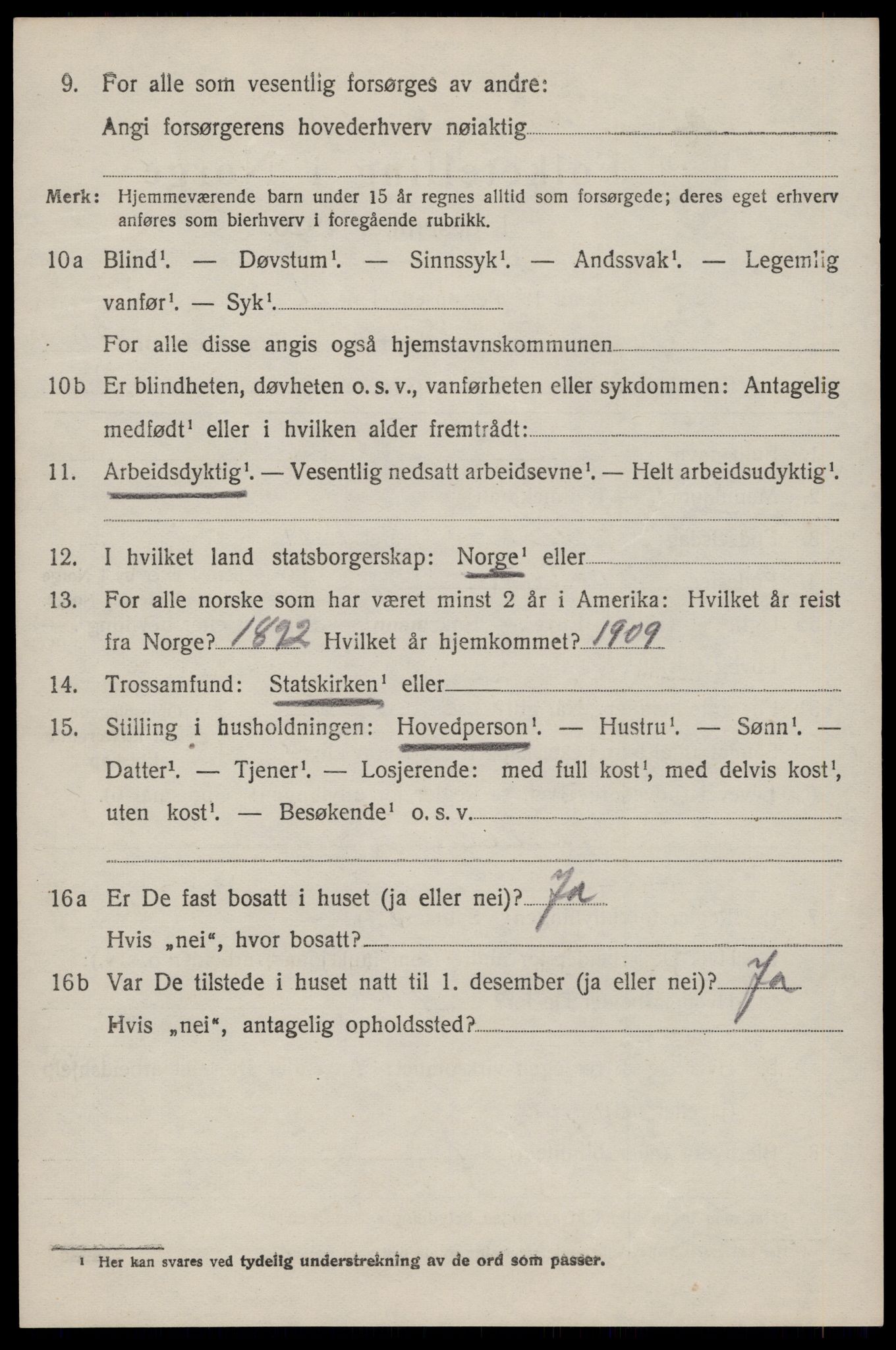 SAST, 1920 census for Hetland, 1920, p. 26488