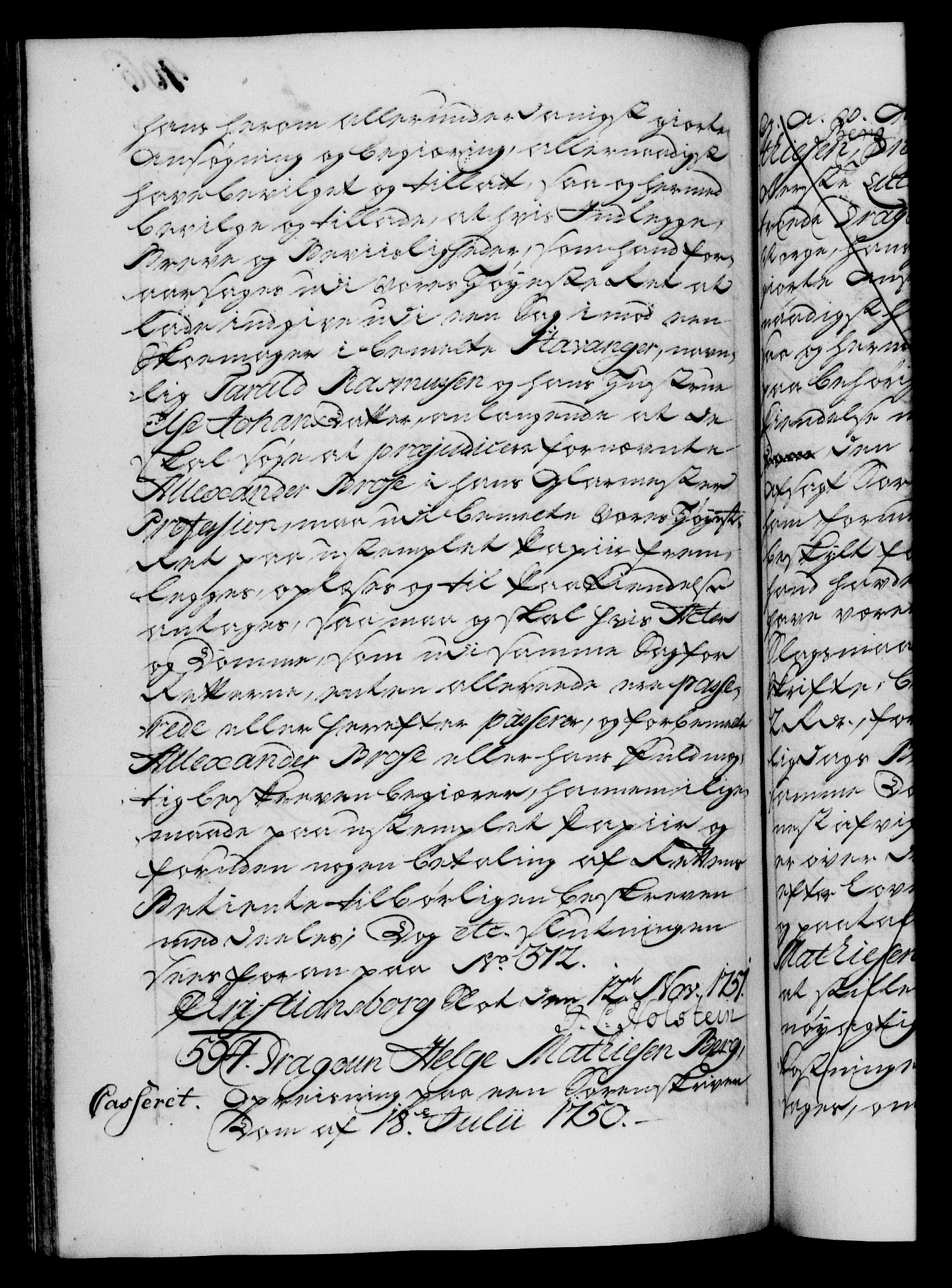 Danske Kanselli 1572-1799, AV/RA-EA-3023/F/Fc/Fca/Fcaa/L0037: Norske registre, 1751-1752, p. 406b