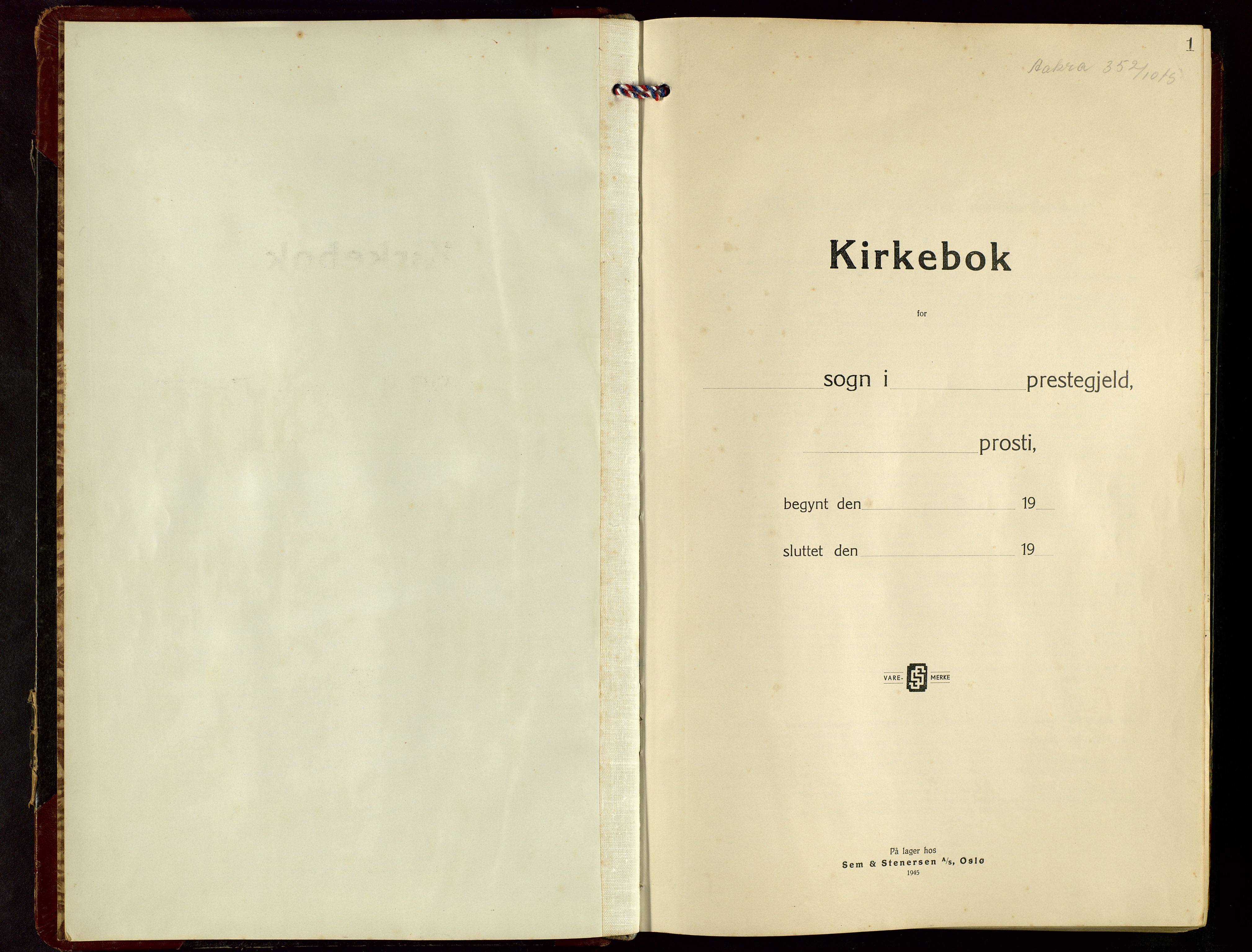 Kopervik sokneprestkontor, AV/SAST-A-101850/H/Ha/Hab/L0015: Parish register (copy) no. B 15, 1947-1974, p. 1