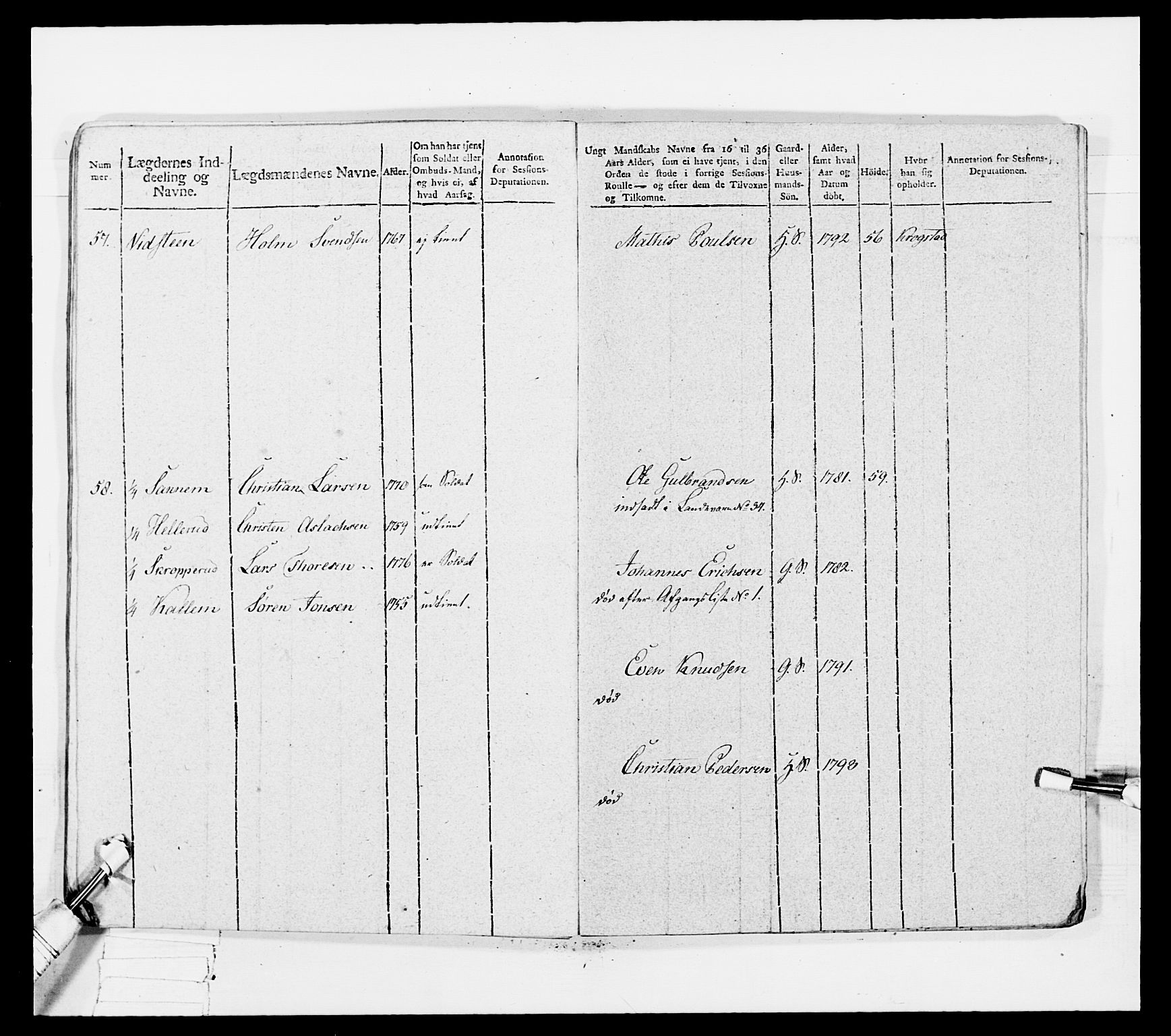 Generalitets- og kommissariatskollegiet, Det kongelige norske kommissariatskollegium, AV/RA-EA-5420/E/Eh/L0034: Nordafjelske gevorbne infanteriregiment, 1810, p. 359