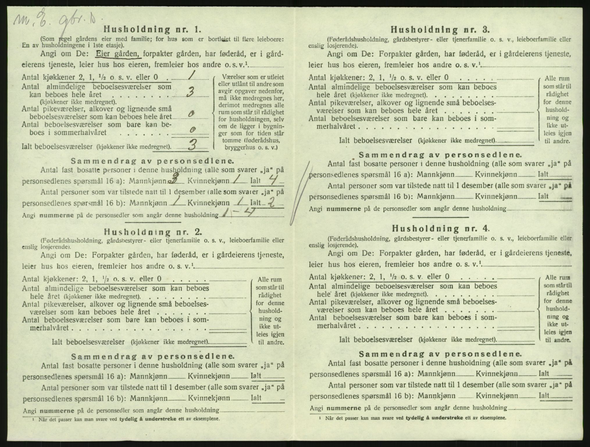 SAKO, 1920 census for Hedrum, 1920, p. 266