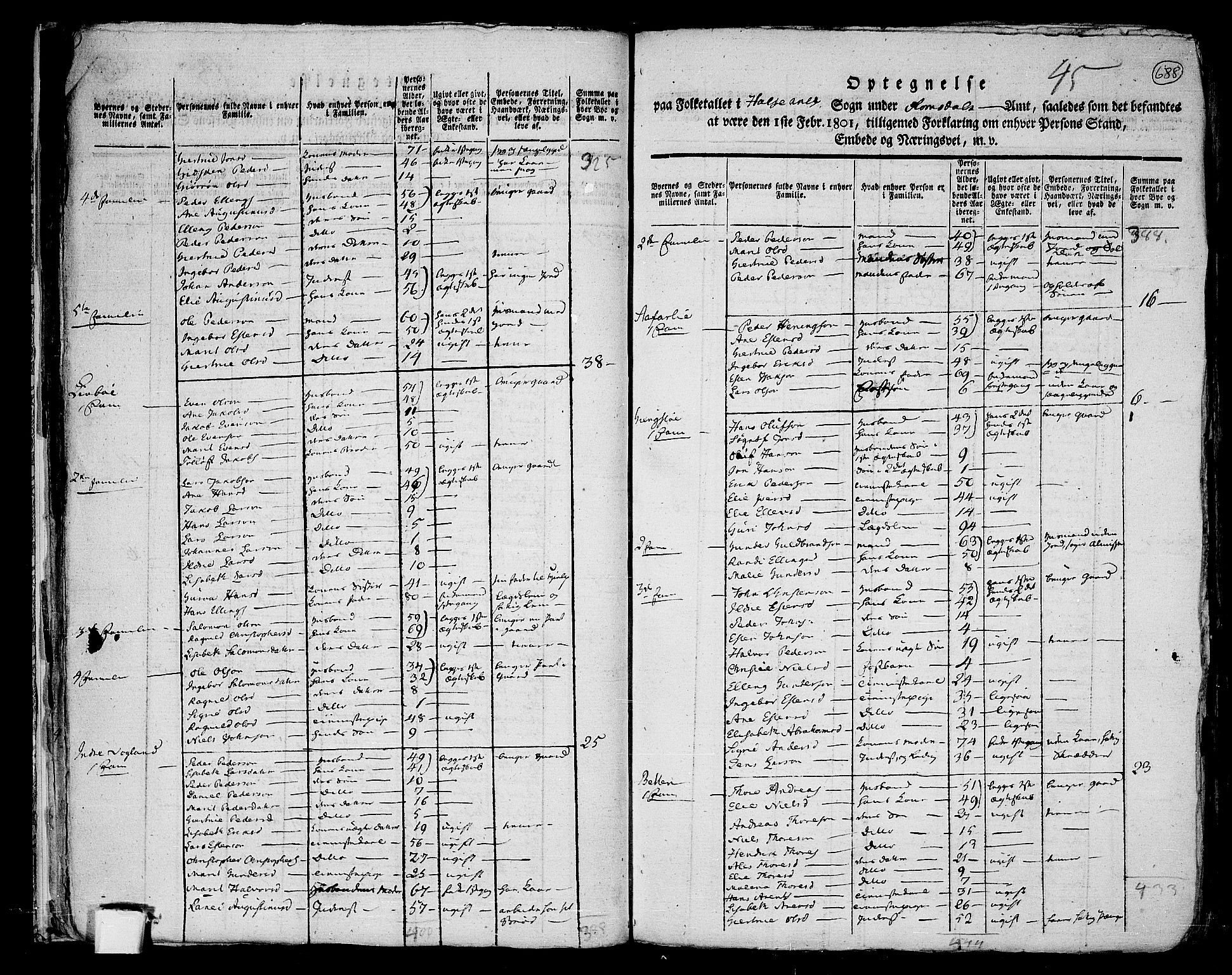 RA, 1801 census for 1564P Stangvik, 1801, p. 687b-688a