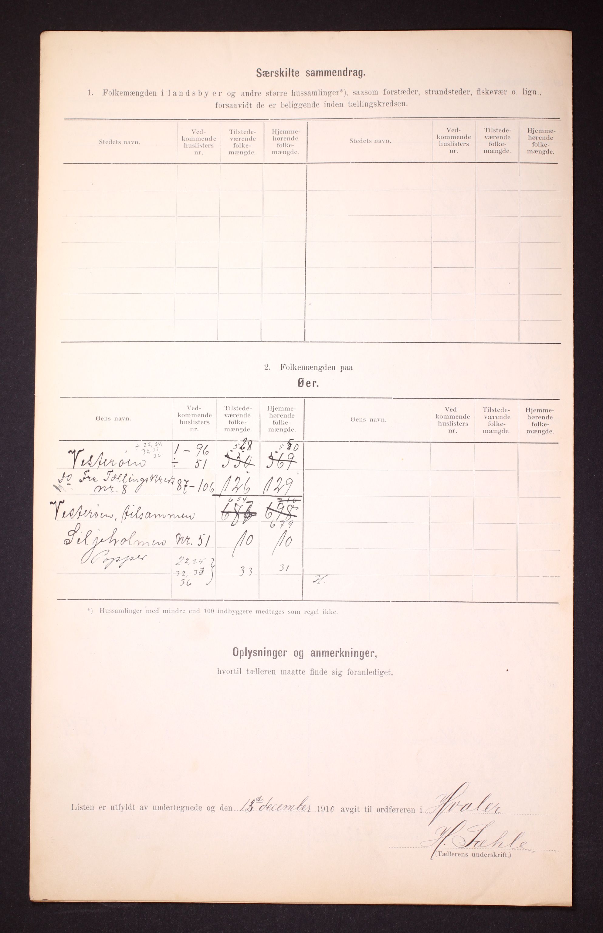 RA, 1910 census for Hvaler, 1910, p. 34