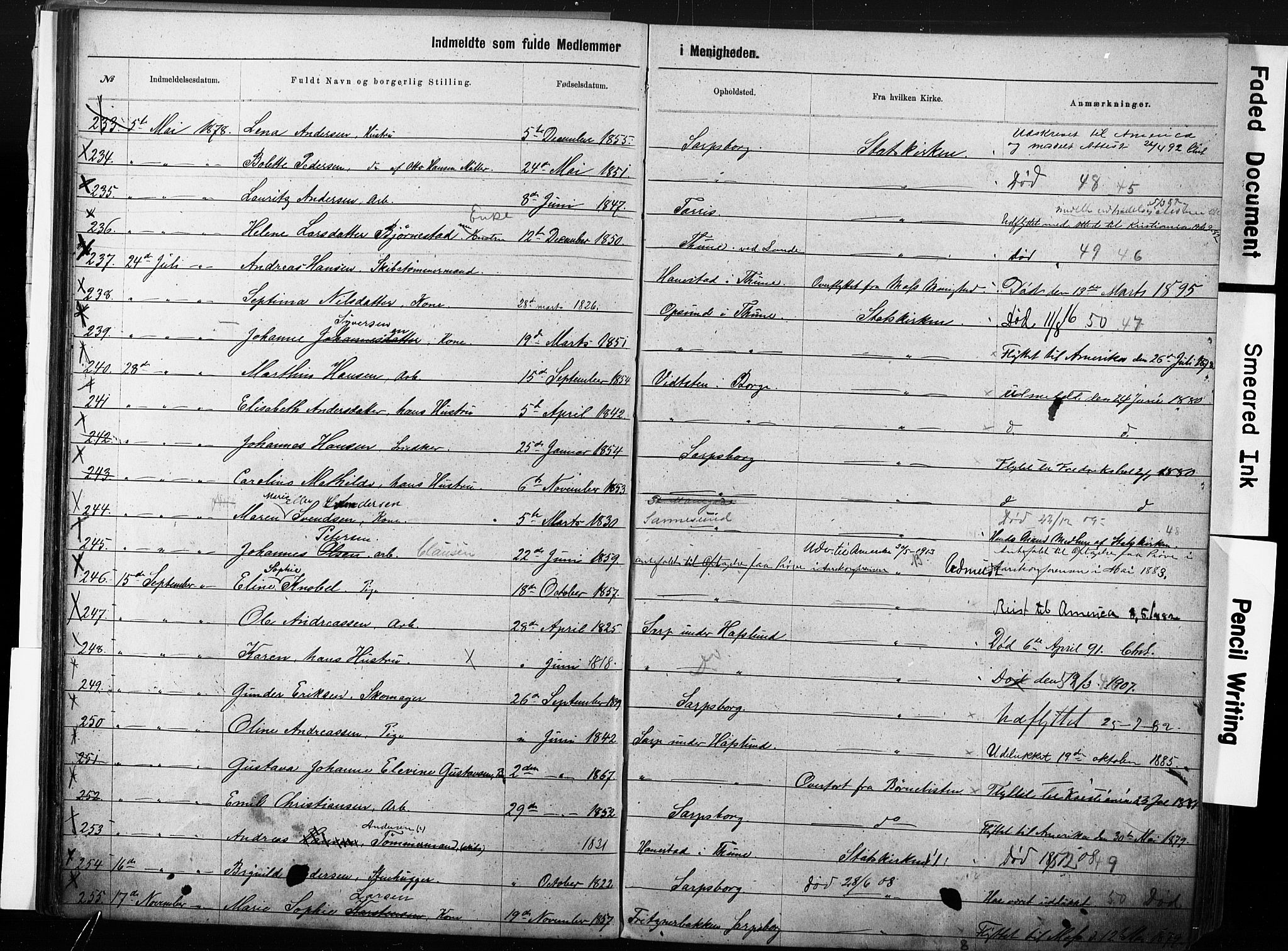 Sarpsborg metodistkirke, AV/SAO-PAO-0233/A/L0003: Dissenter register no. 3, 1856-1893