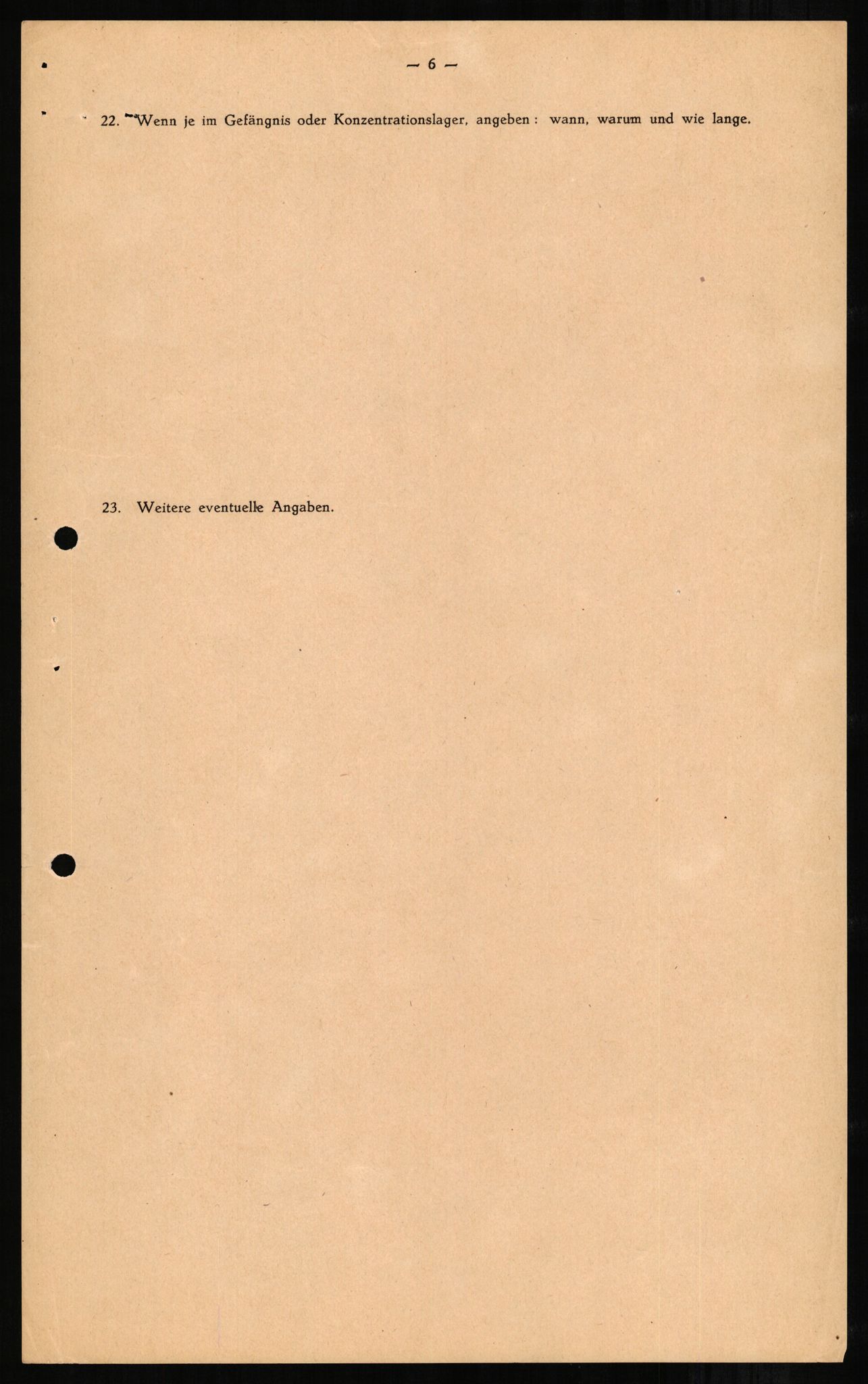 Forsvaret, Forsvarets overkommando II, AV/RA-RAFA-3915/D/Db/L0001: CI Questionaires. Tyske okkupasjonsstyrker i Norge. Tyskere., 1945-1946, p. 13