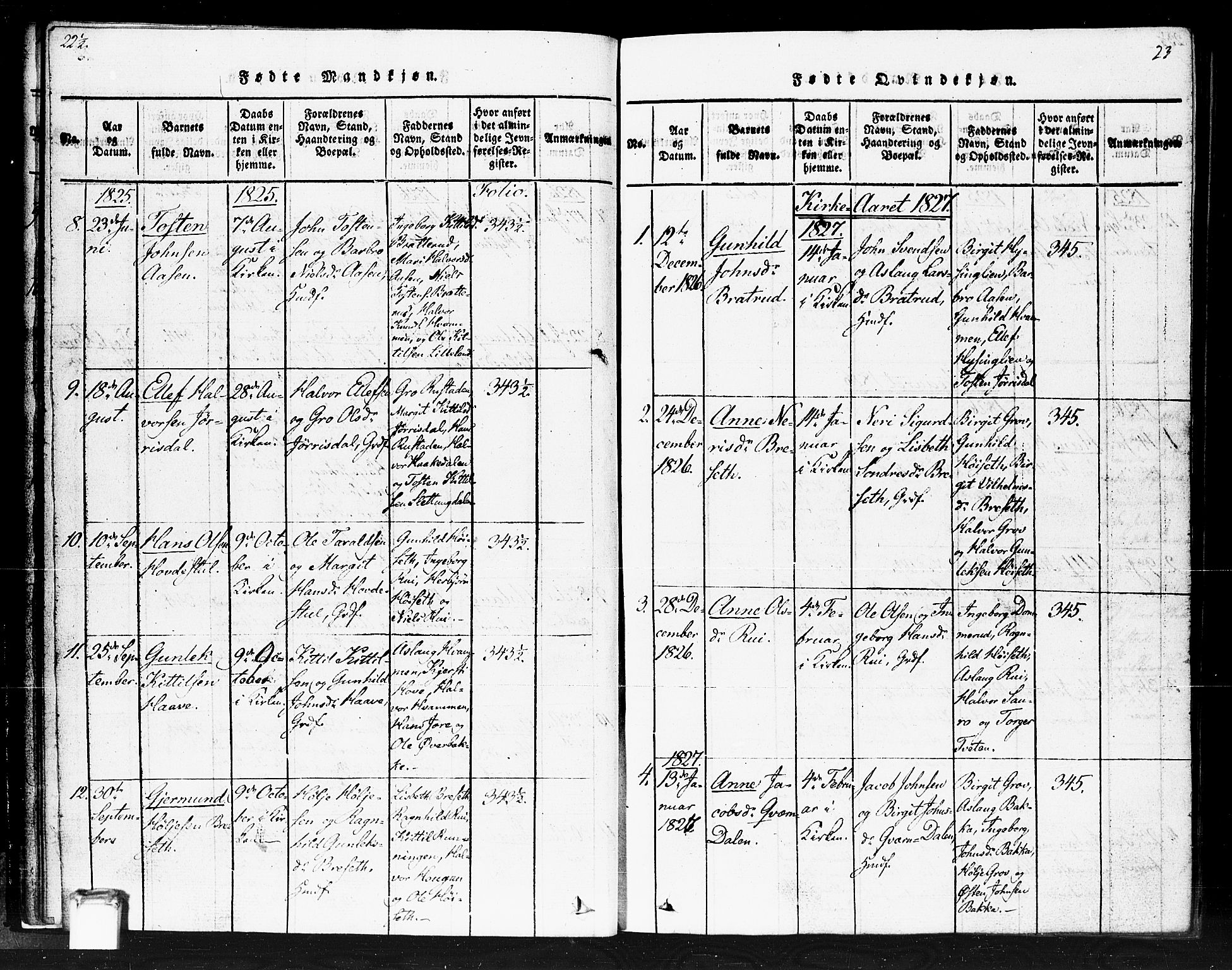 Gransherad kirkebøker, AV/SAKO-A-267/F/Fb/L0002: Parish register (official) no. II 2, 1815-1843, p. 23