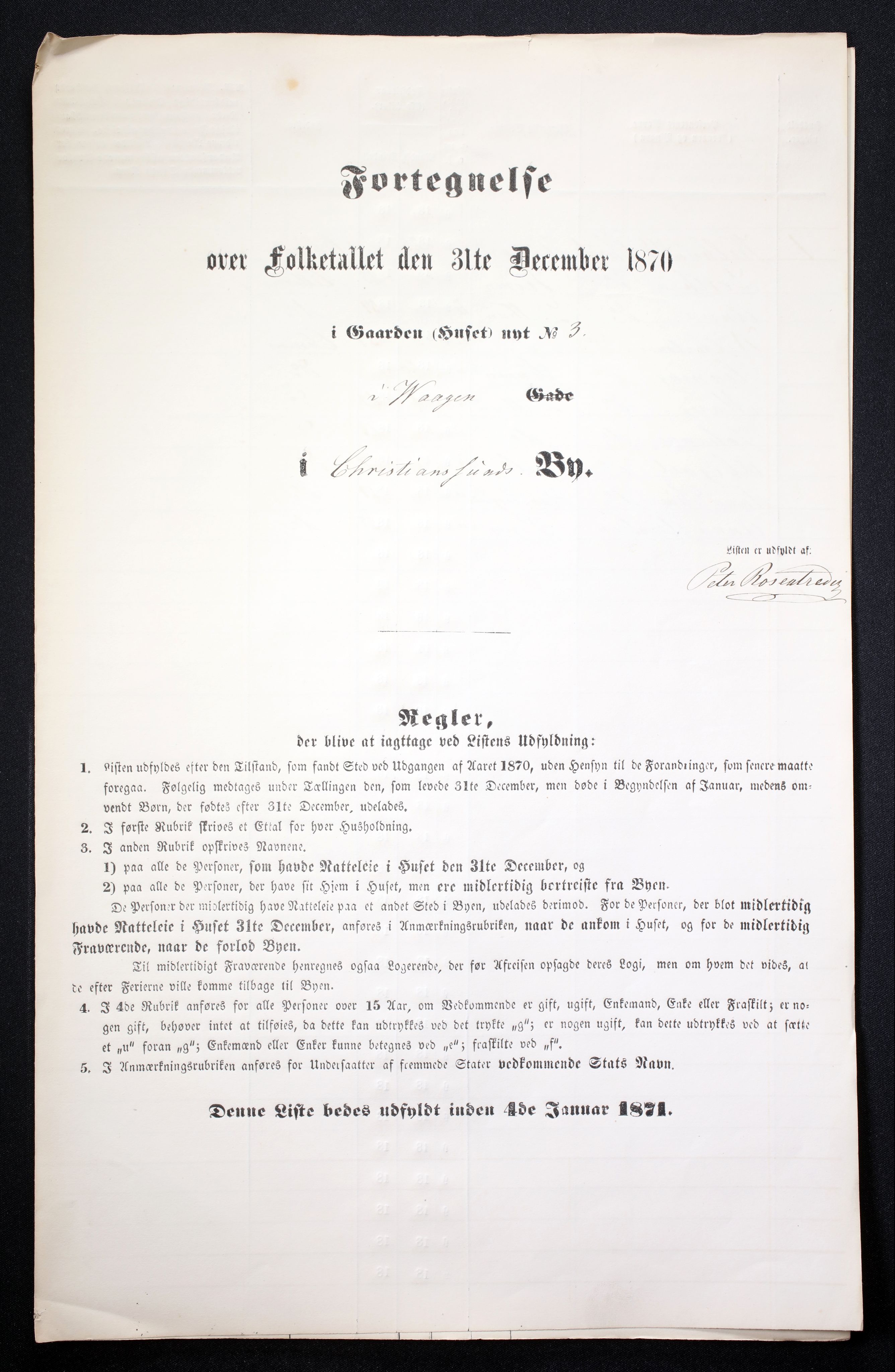 RA, 1870 census for 1503 Kristiansund, 1870, p. 5