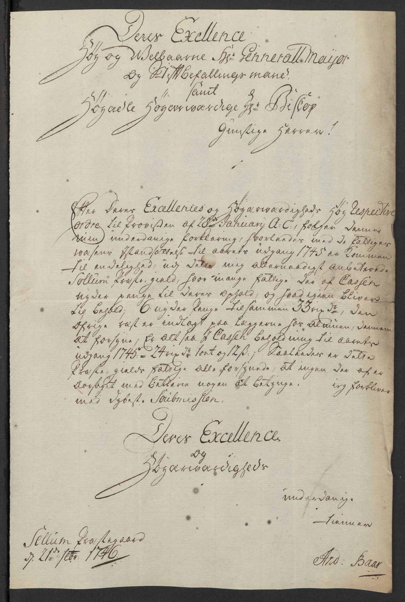 Kristiania tukthus, SAO/A-10644/A/Ad/Adb/L0011: Innkomne skriv, rapporter og regnskap, 1742-1783, p. 342