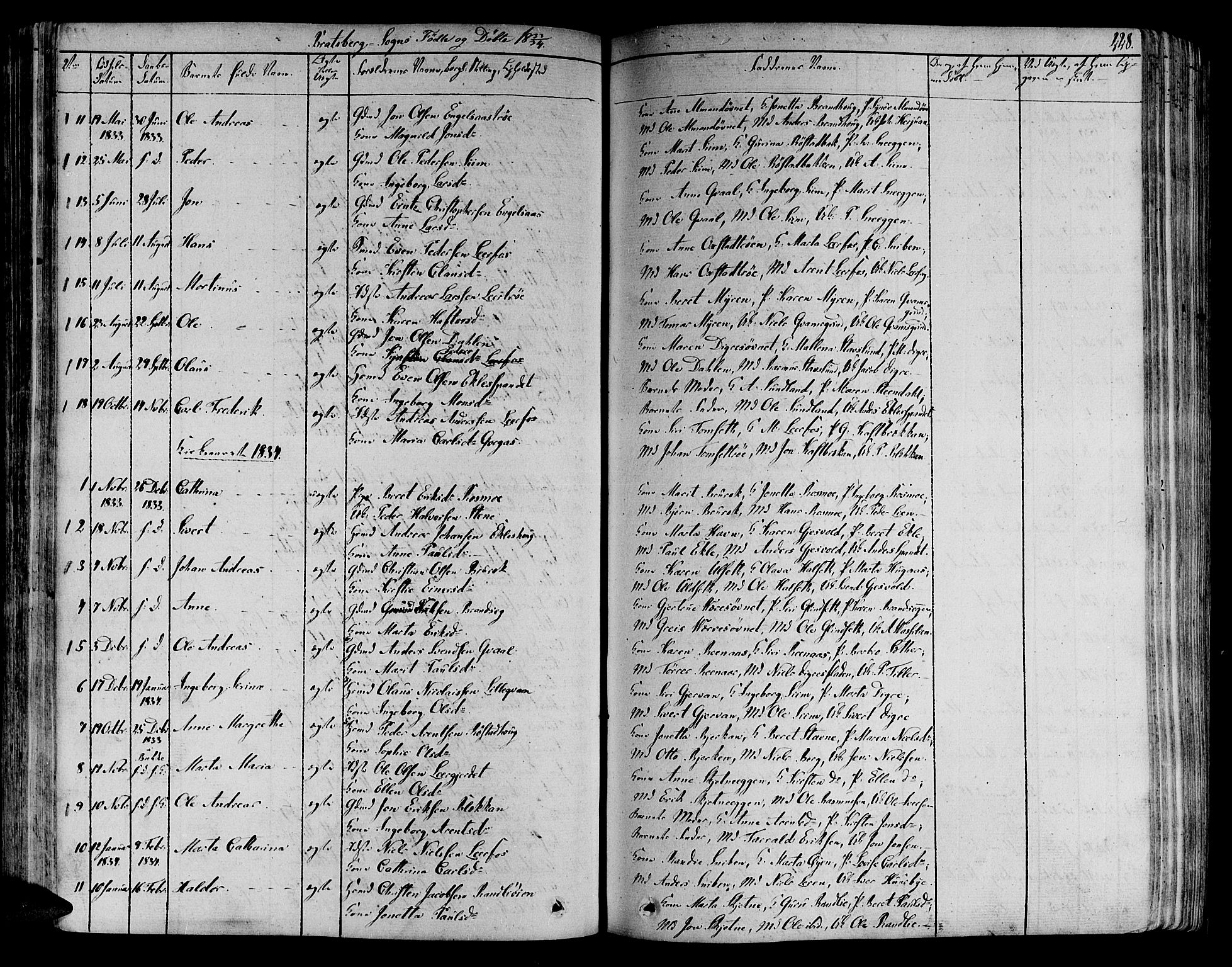 Ministerialprotokoller, klokkerbøker og fødselsregistre - Sør-Trøndelag, SAT/A-1456/606/L0289: Parish register (official) no. 606A04 /4, 1826-1840, p. 228