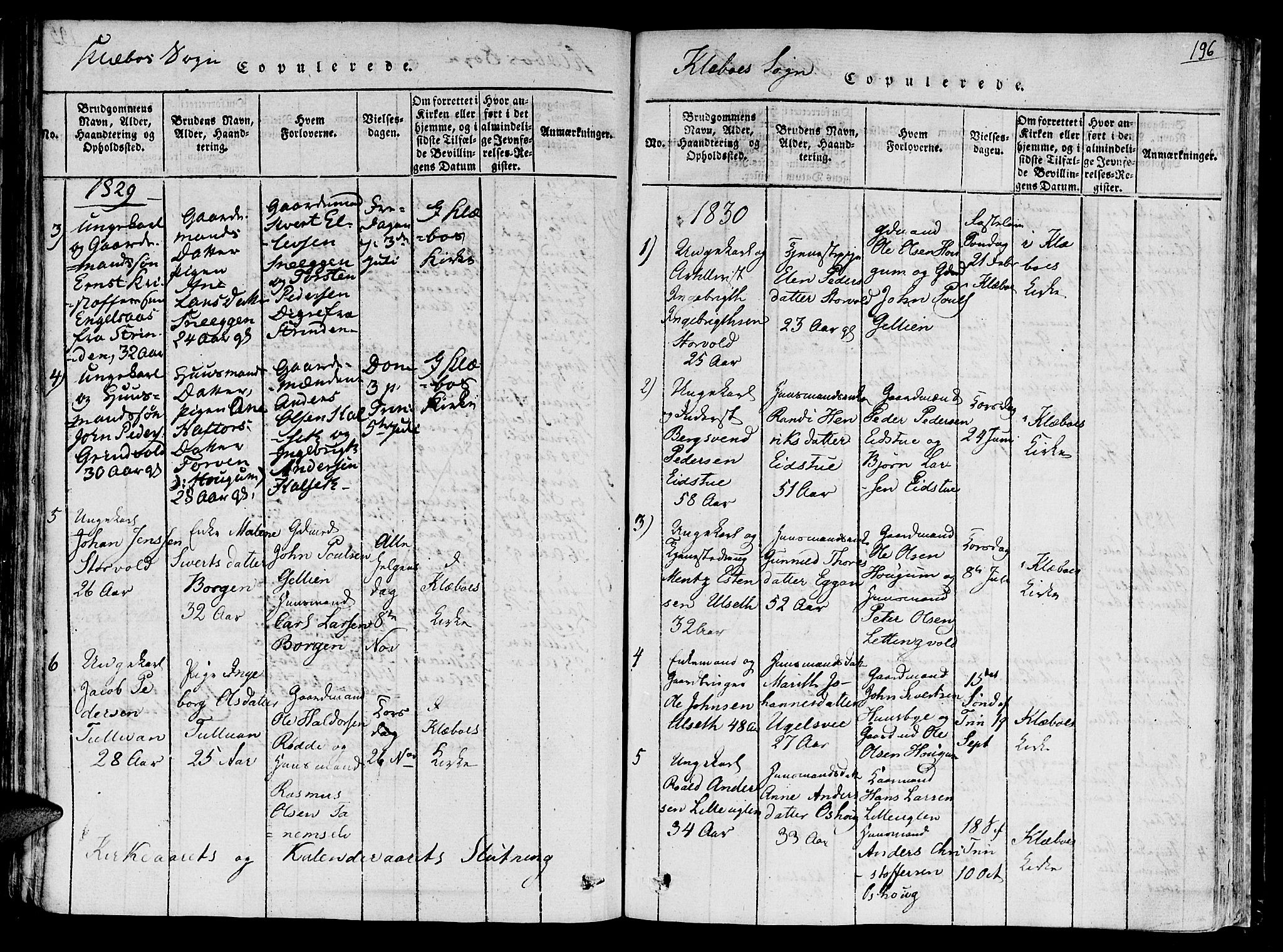 Ministerialprotokoller, klokkerbøker og fødselsregistre - Sør-Trøndelag, SAT/A-1456/618/L0439: Parish register (official) no. 618A04 /1, 1816-1843, p. 196