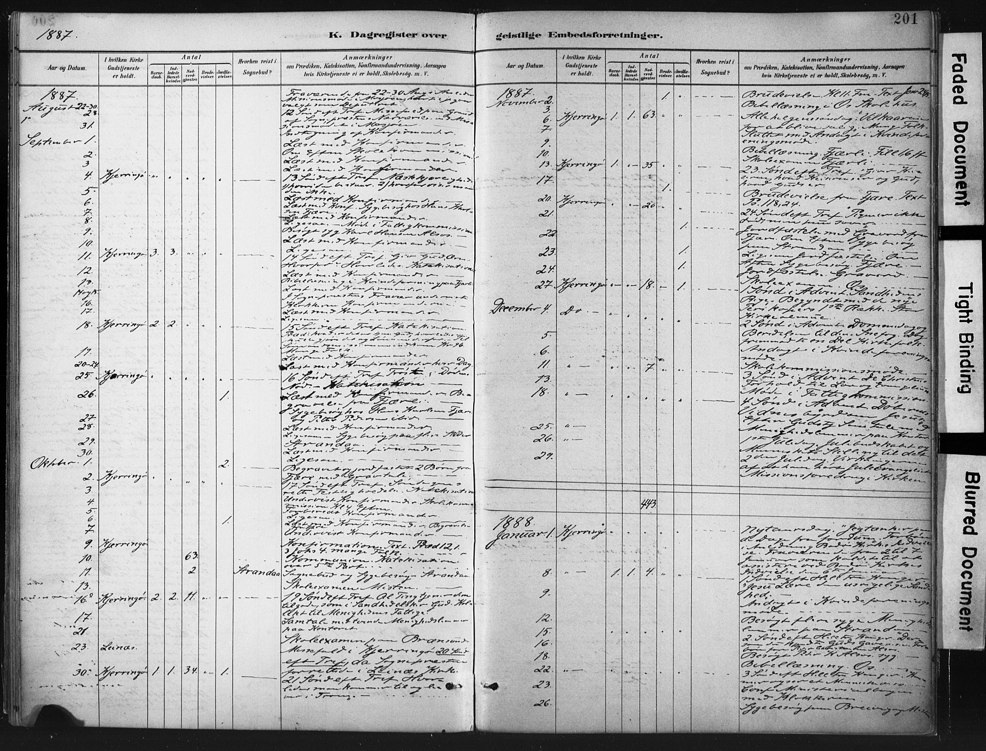 Ministerialprotokoller, klokkerbøker og fødselsregistre - Nordland, AV/SAT-A-1459/803/L0071: Parish register (official) no. 803A01, 1881-1897, p. 201