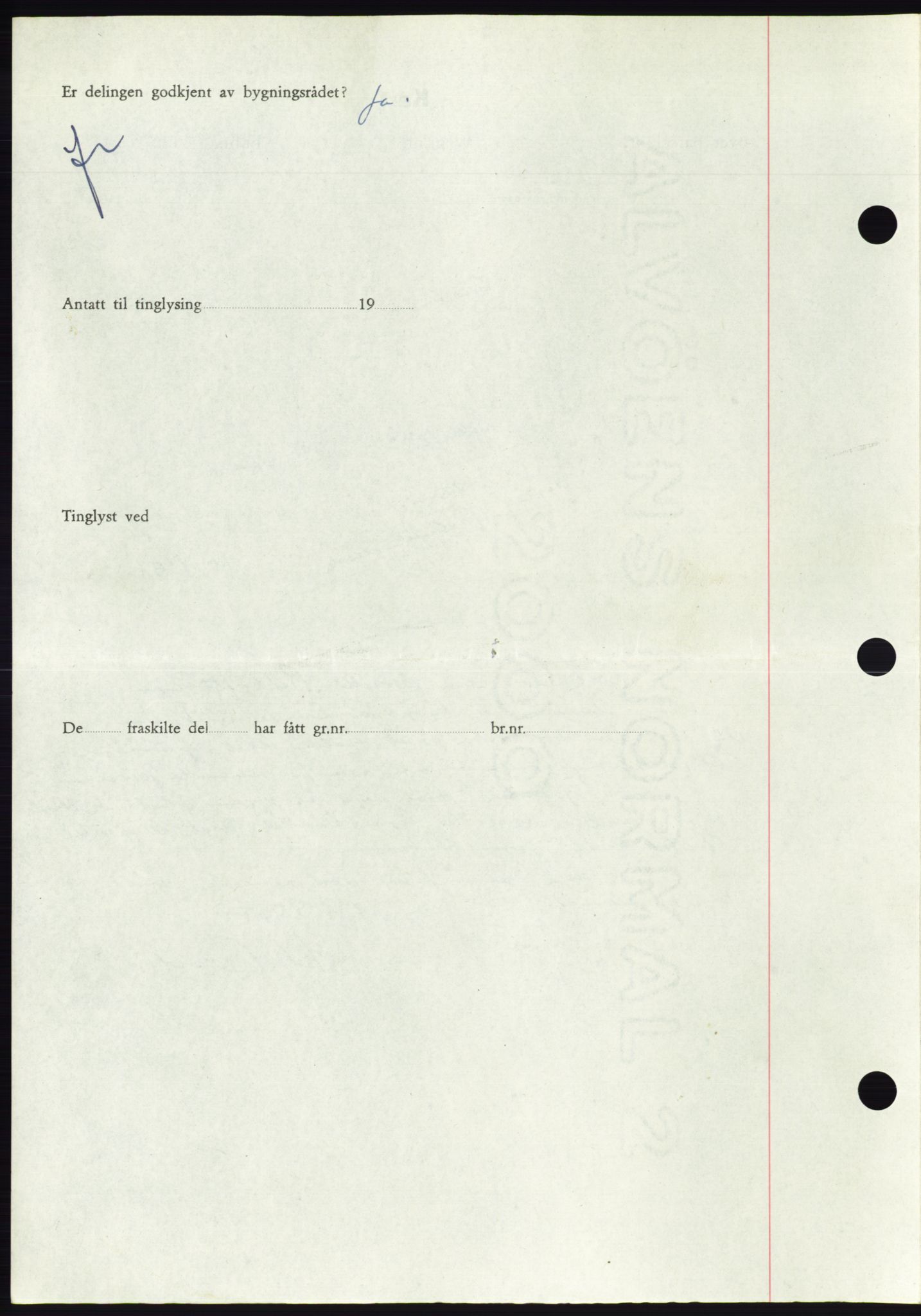 Søre Sunnmøre sorenskriveri, AV/SAT-A-4122/1/2/2C/L0081: Mortgage book no. 7A, 1947-1948, Diary no: : 1668/1947