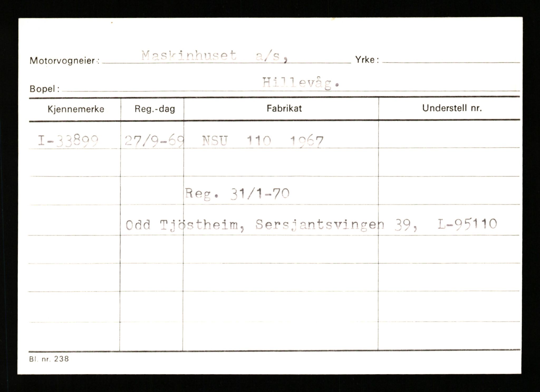 Stavanger trafikkstasjon, AV/SAST-A-101942/0/G/L0005: Registreringsnummer: 23000 - 34245, 1930-1971, p. 3378