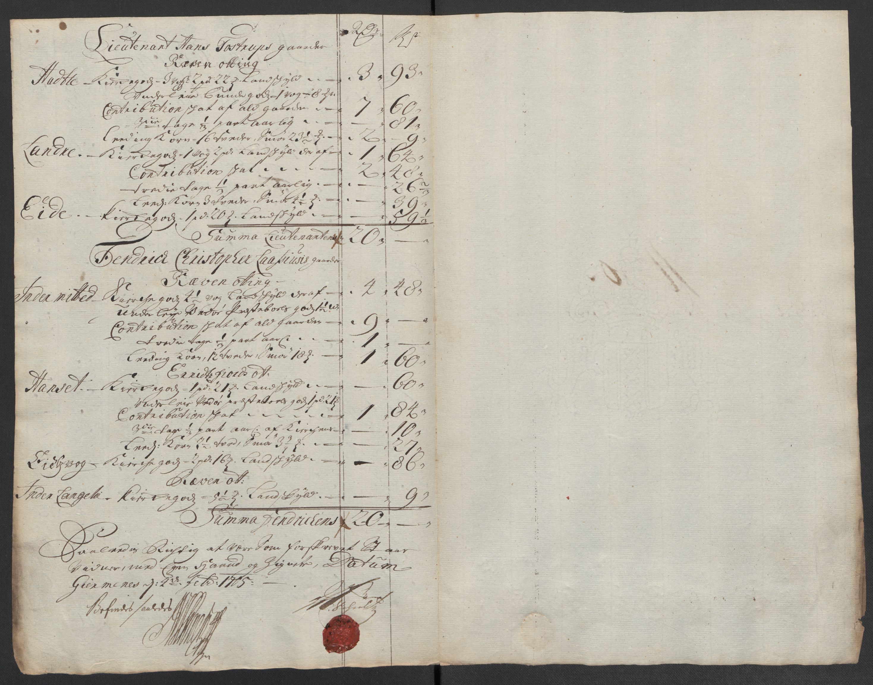 Rentekammeret inntil 1814, Reviderte regnskaper, Fogderegnskap, RA/EA-4092/R55/L3656: Fogderegnskap Romsdal, 1703-1705, p. 315