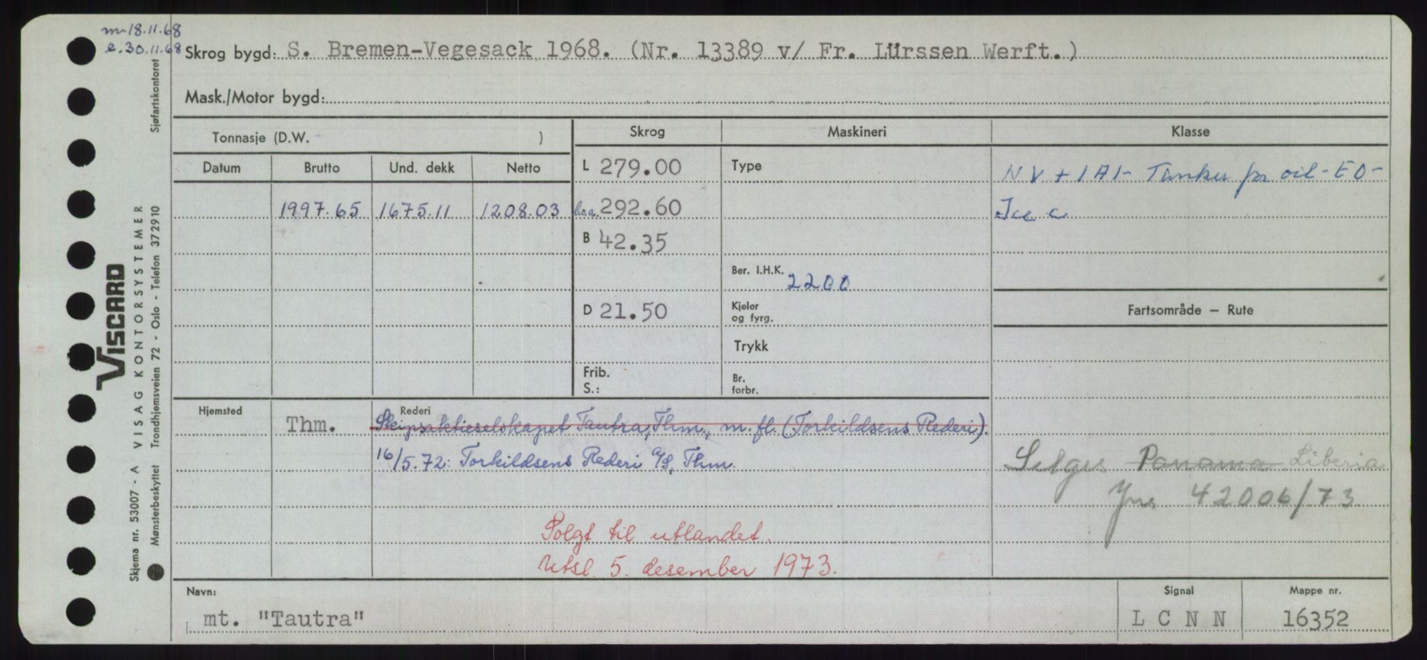 Sjøfartsdirektoratet med forløpere, Skipsmålingen, AV/RA-S-1627/H/Hd/L0038: Fartøy, T-Th, p. 279