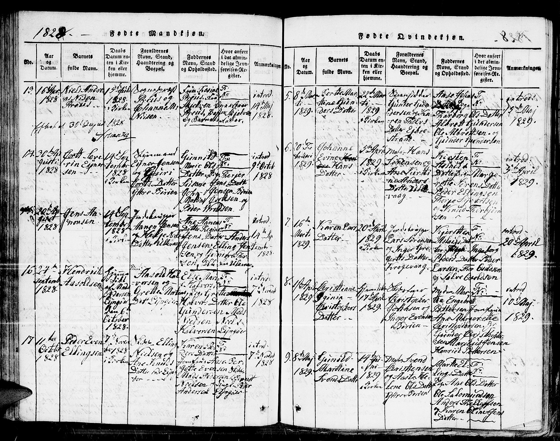Dypvåg sokneprestkontor, SAK/1111-0007/F/Fb/Fba/L0009: Parish register (copy) no. B 9, 1816-1842, p. 75