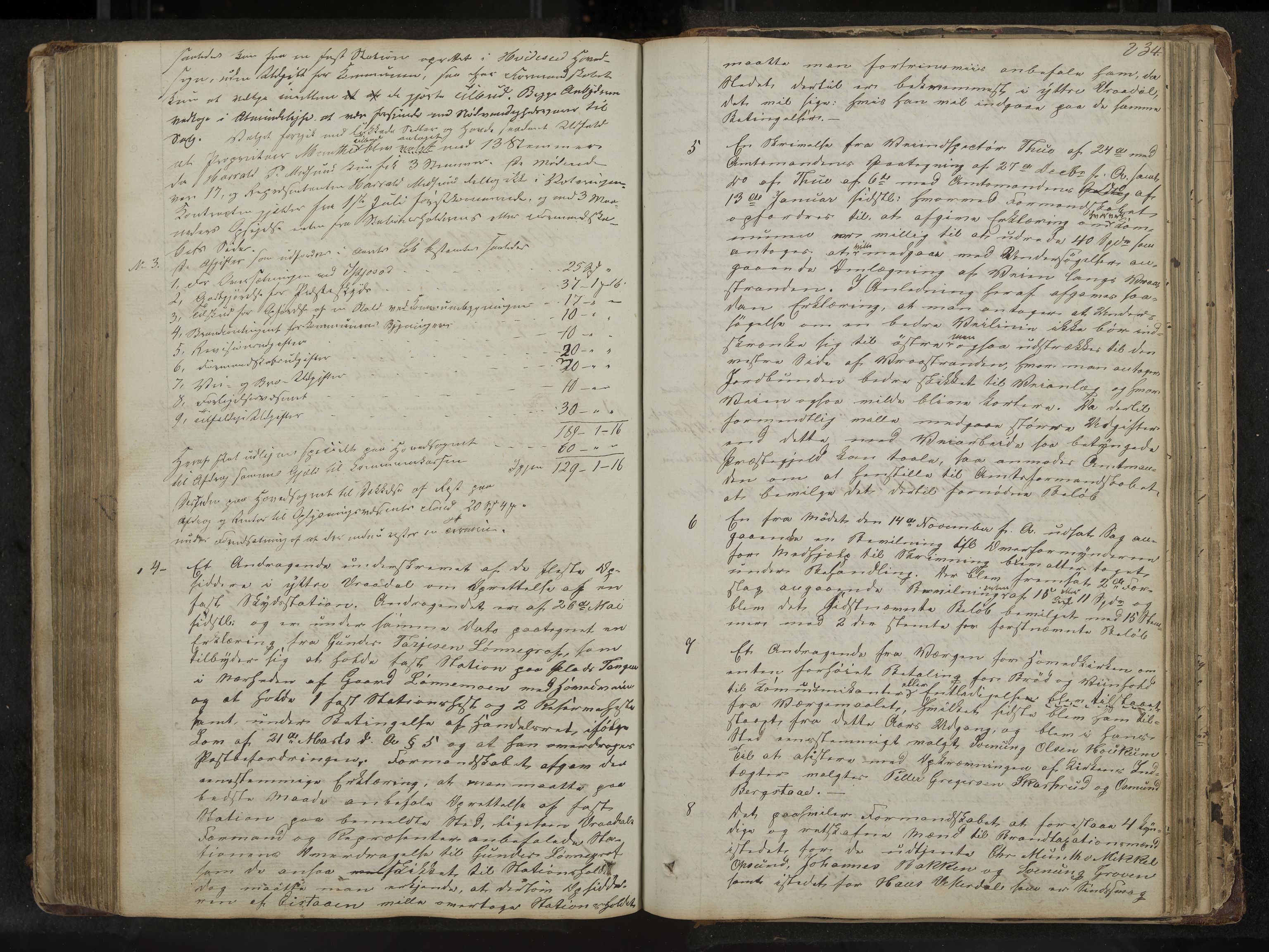 Kviteseid formannskap og sentraladministrasjon, IKAK/0829021/A/Aa/L0001: Møtebok med register, 1837-1866, p. 234