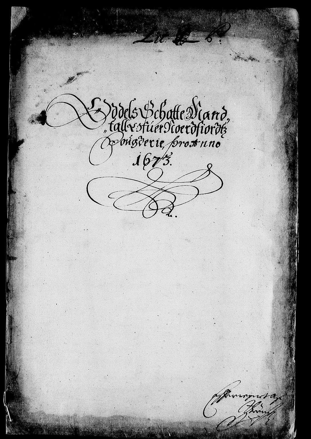 Rentekammeret inntil 1814, Reviderte regnskaper, Stiftamtstueregnskaper, Bergen stiftamt, RA/EA-6043/R/Rc/L0037: Bergen stiftamt, 1673