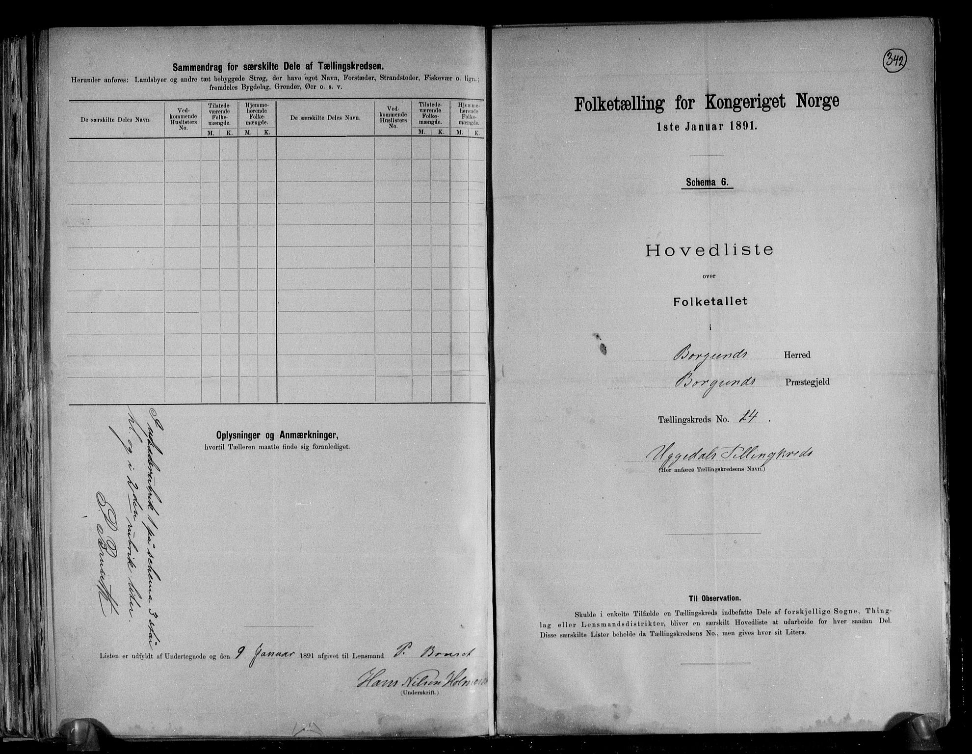 RA, 1891 census for 1531 Borgund, 1891, p. 53