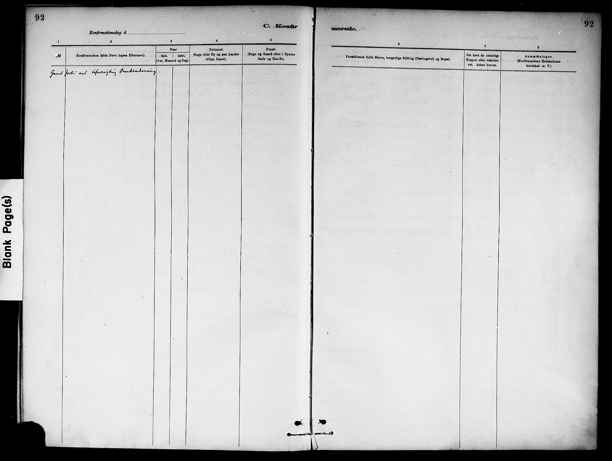 Ål kirkebøker, SAKO/A-249/F/Fa/L0008: Parish register (official) no. I 8, 1882-1896, p. 92