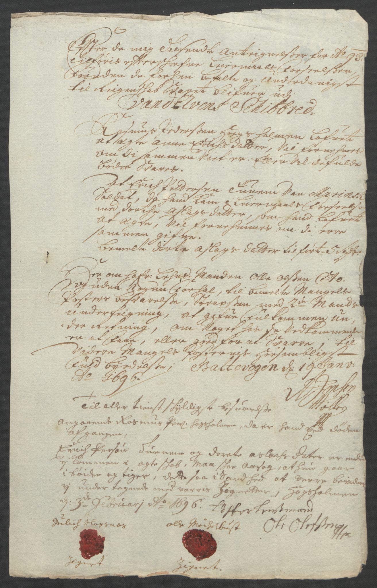 Rentekammeret inntil 1814, Reviderte regnskaper, Fogderegnskap, AV/RA-EA-4092/R54/L3554: Fogderegnskap Sunnmøre, 1691-1693, p. 497