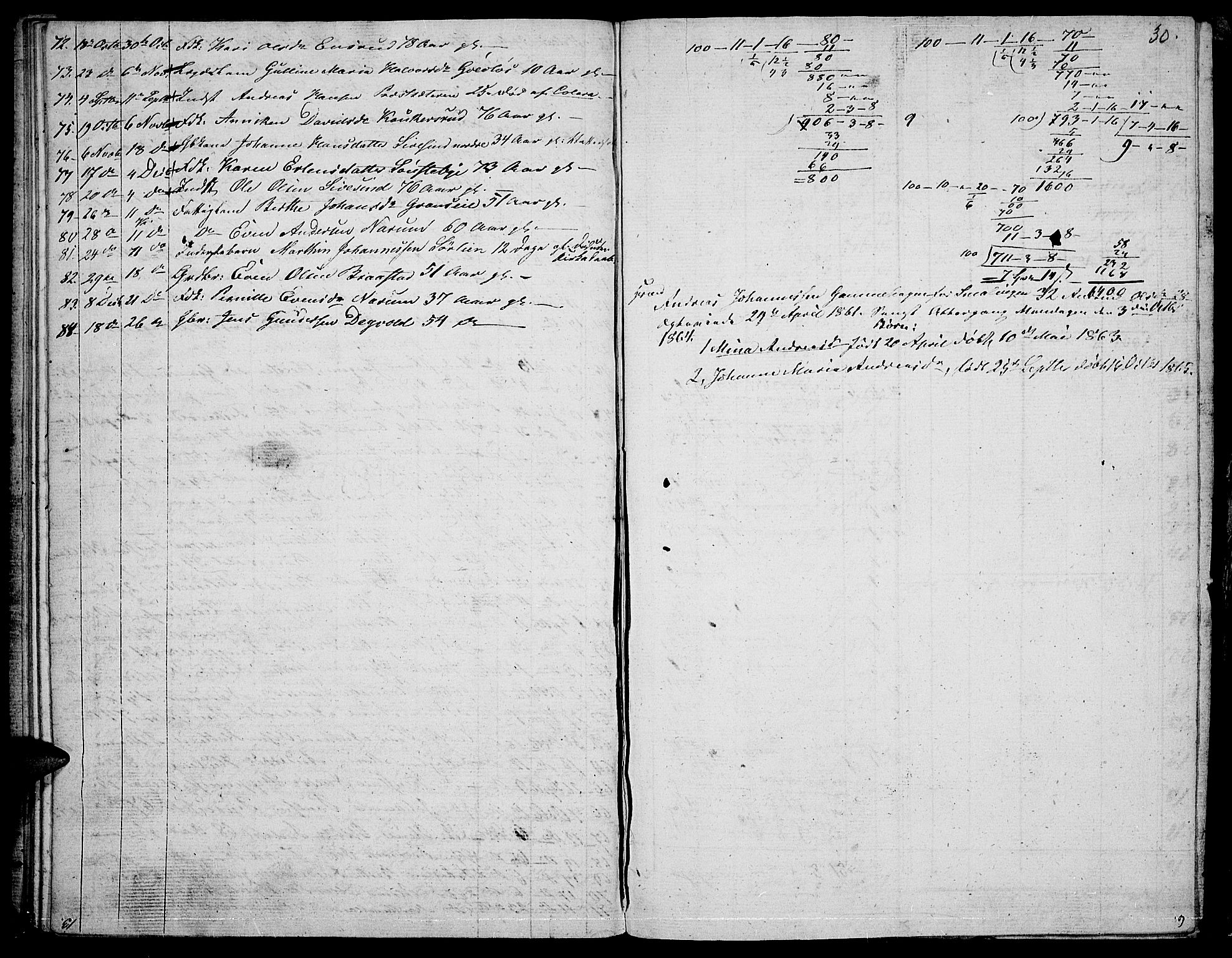 Vestre Toten prestekontor, SAH/PREST-108/H/Ha/Hab/L0004: Parish register (copy) no. 4, 1851-1853, p. 30