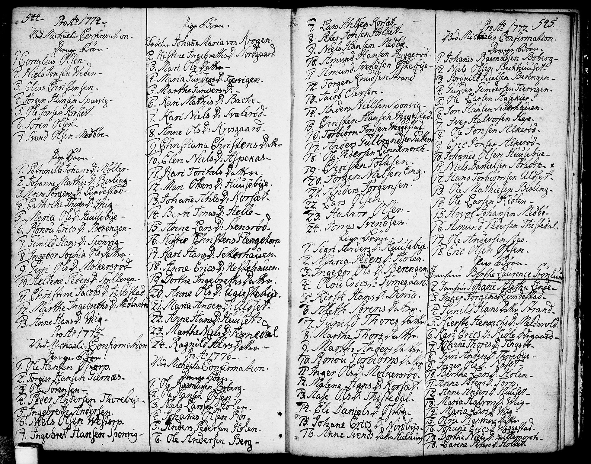 Berg prestekontor Kirkebøker, SAO/A-10902/F/Fa/L0001: Parish register (official) no. I 1, 1770-1814, p. 544-545