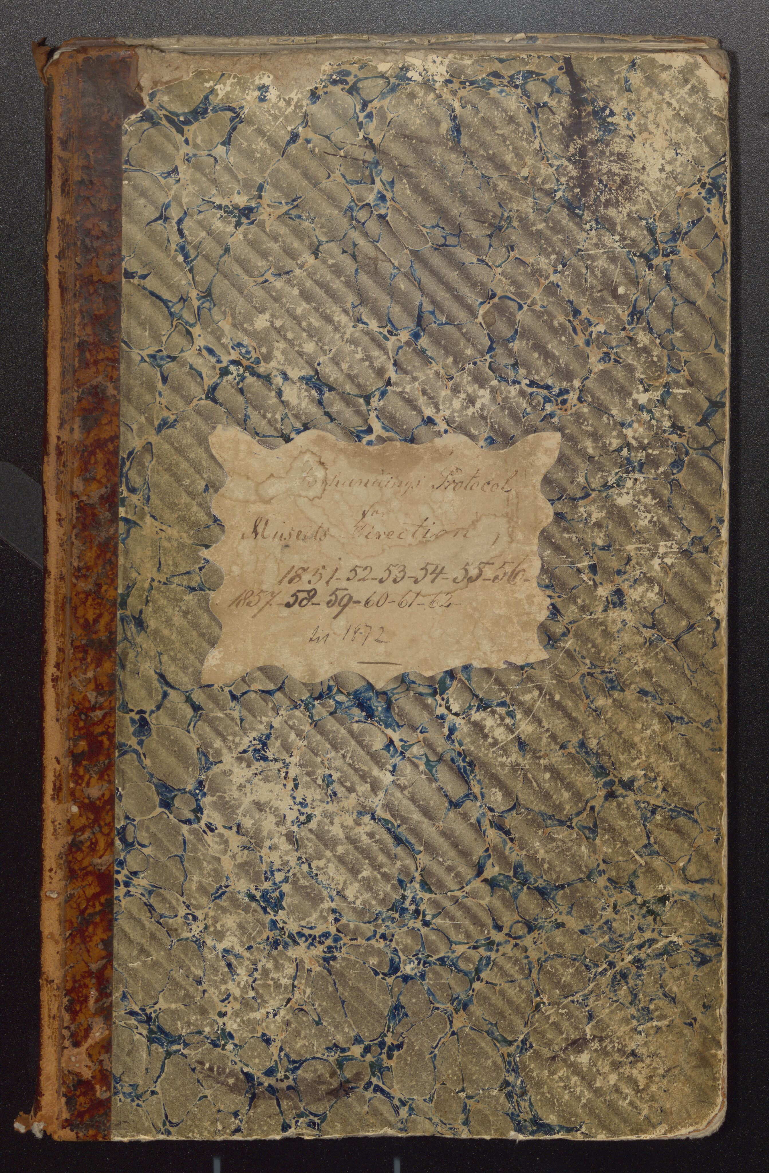 Bergens Museum, UMB/A007/A/Aa/L0006: Forhandlingsprotokoll , 1851-1872