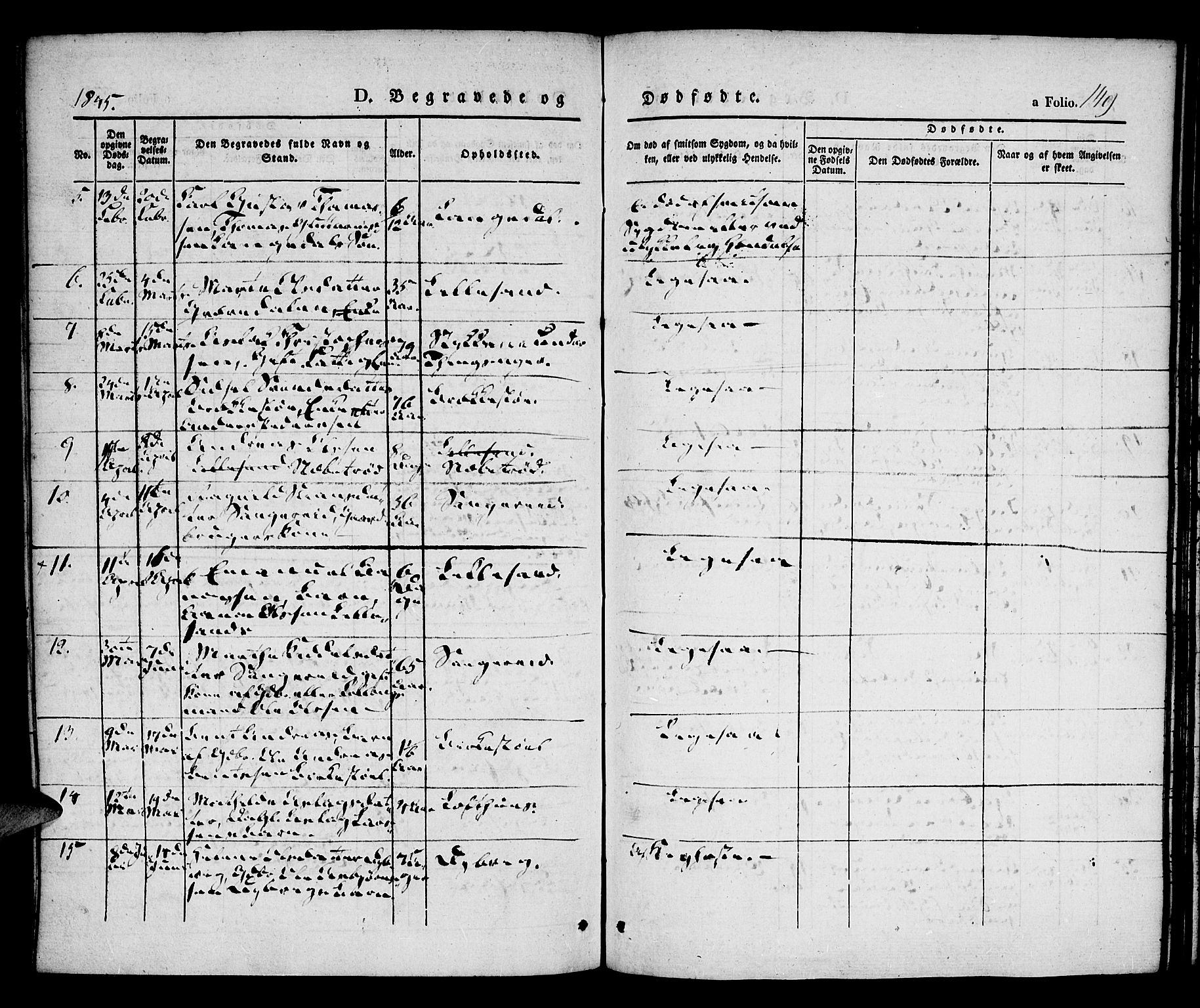 Vestre Moland sokneprestkontor, AV/SAK-1111-0046/F/Fa/Fab/L0005: Parish register (official) no. A 5, 1841-1849, p. 149