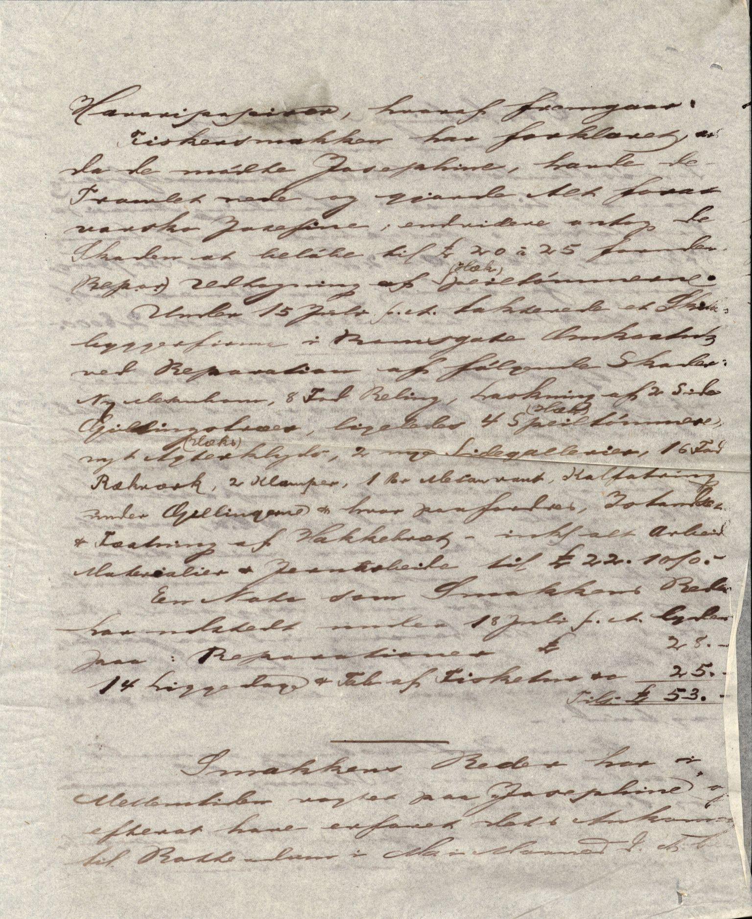 Pa 63 - Østlandske skibsassuranceforening, VEMU/A-1079/G/Ga/L0016/0015: Havaridokumenter / St. Lawrence, Poseidon, Snap, Josephine, Triton, 1883, p. 61