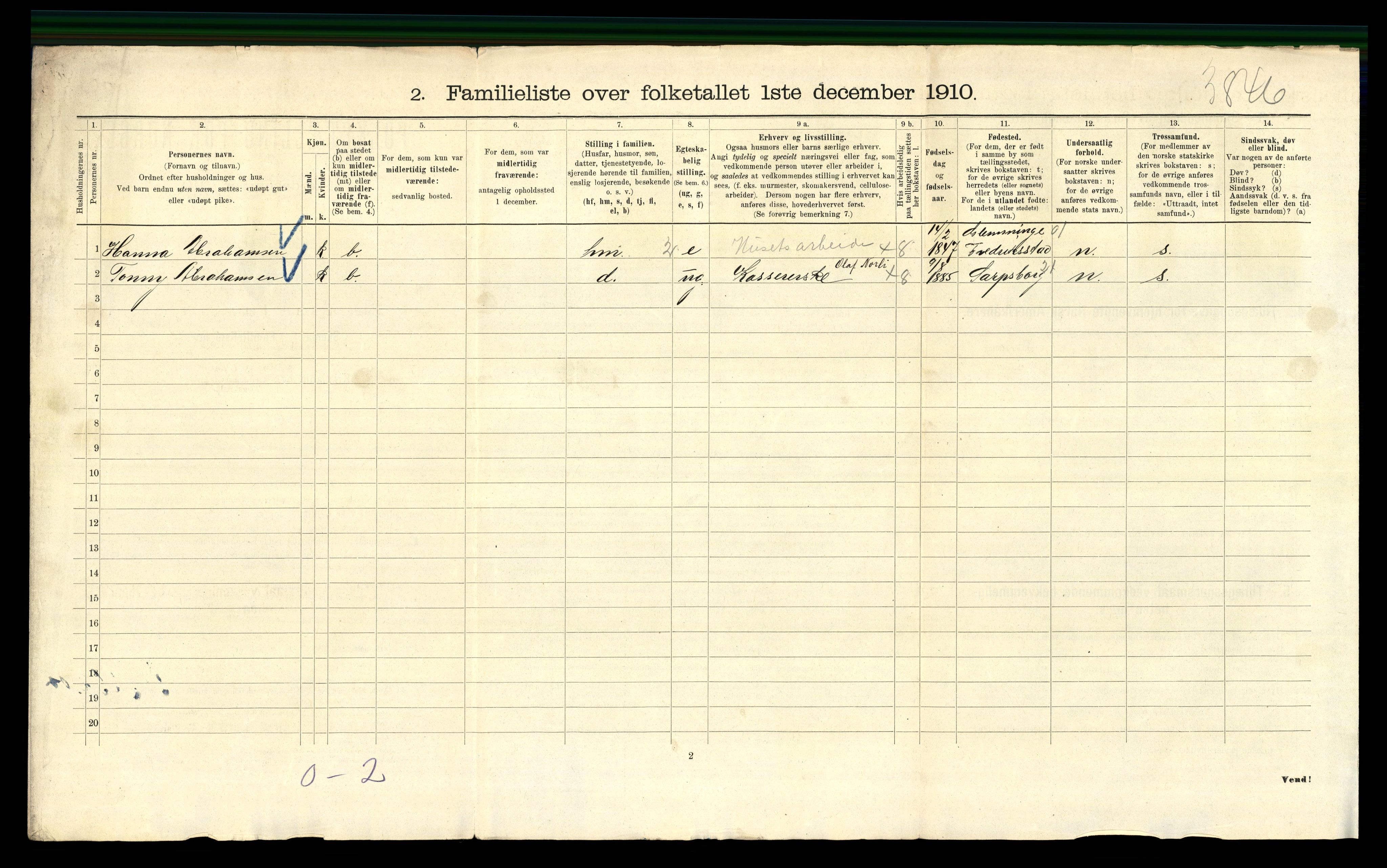 RA, 1910 census for Kristiania, 1910, p. 52548