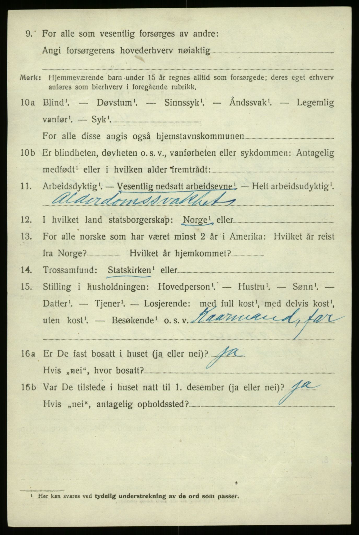 SAB, 1920 census for Kinn, 1920, p. 11142