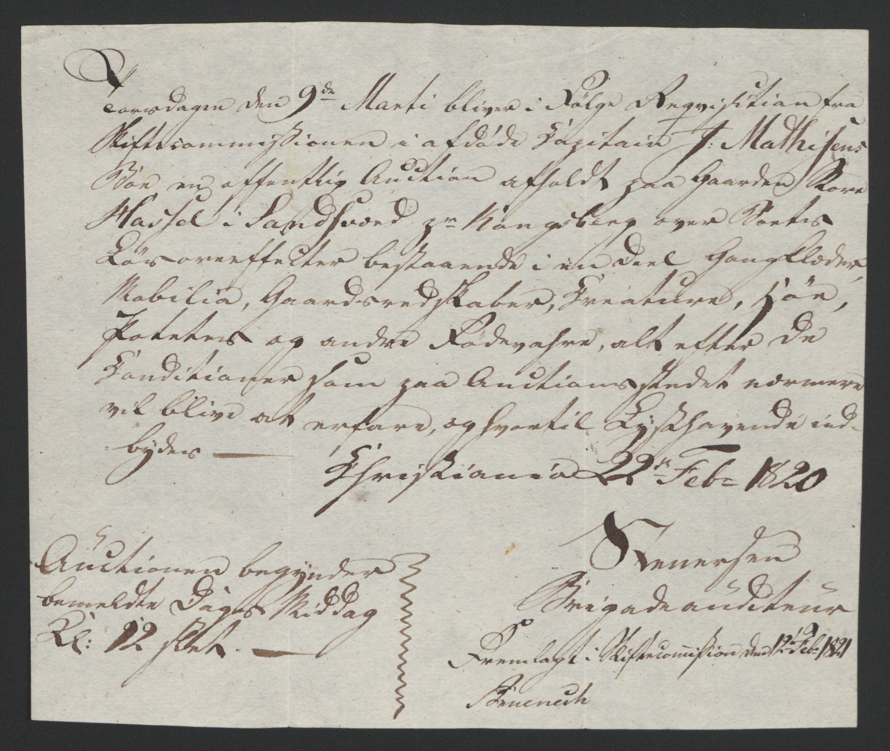 Forsvaret, Generalauditøren, AV/RA-RAFA-1772/F/Fj/Fja/L0022: --, 1733-1821, p. 279