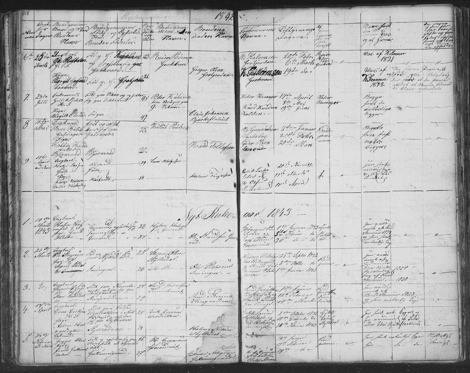 Nore kirkebøker, SAKO/A-238/F/Fc/L0002: Parish register (official) no. III 2, 1836-1861, p. 118