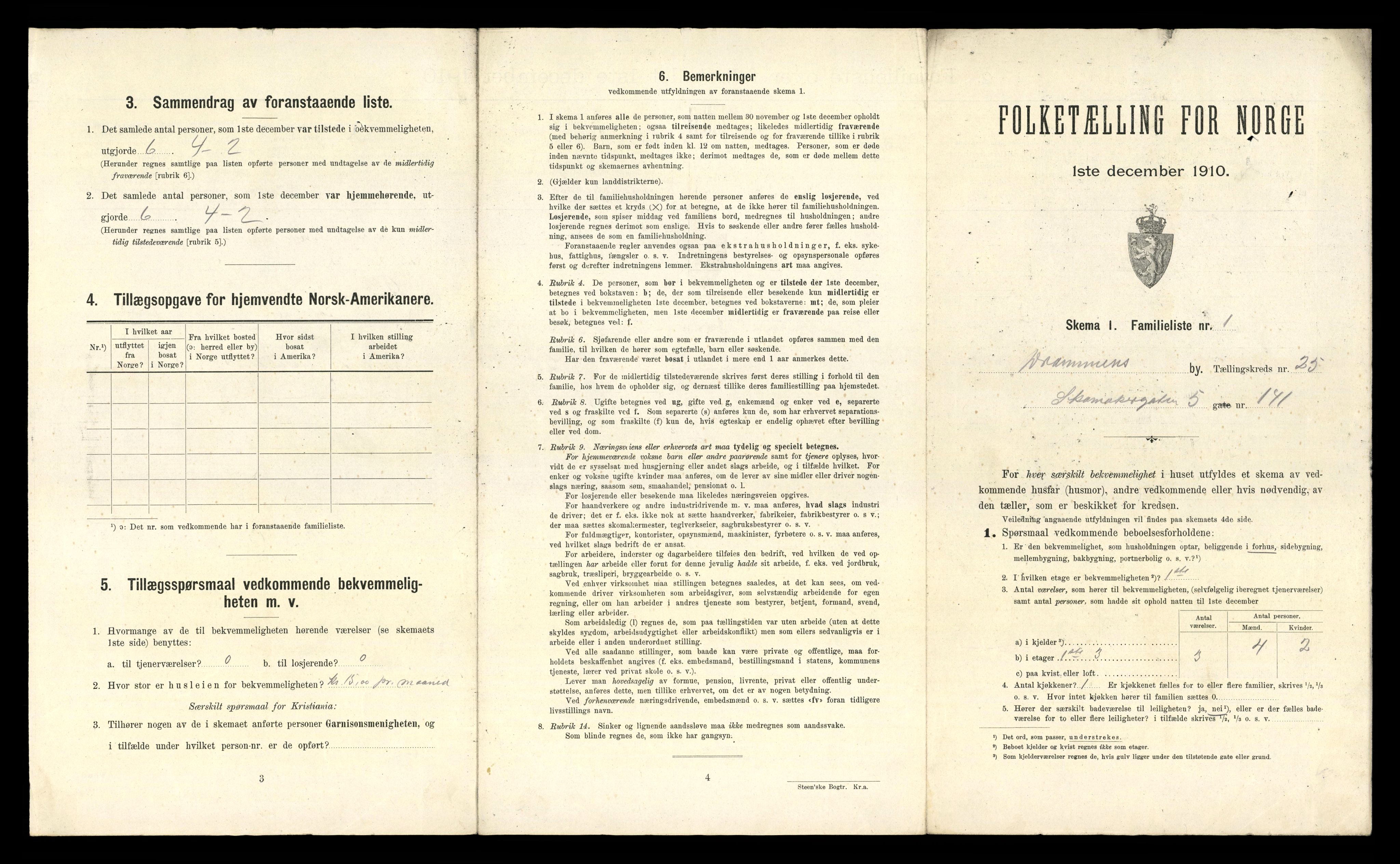 RA, 1910 census for Drammen, 1910, p. 15828