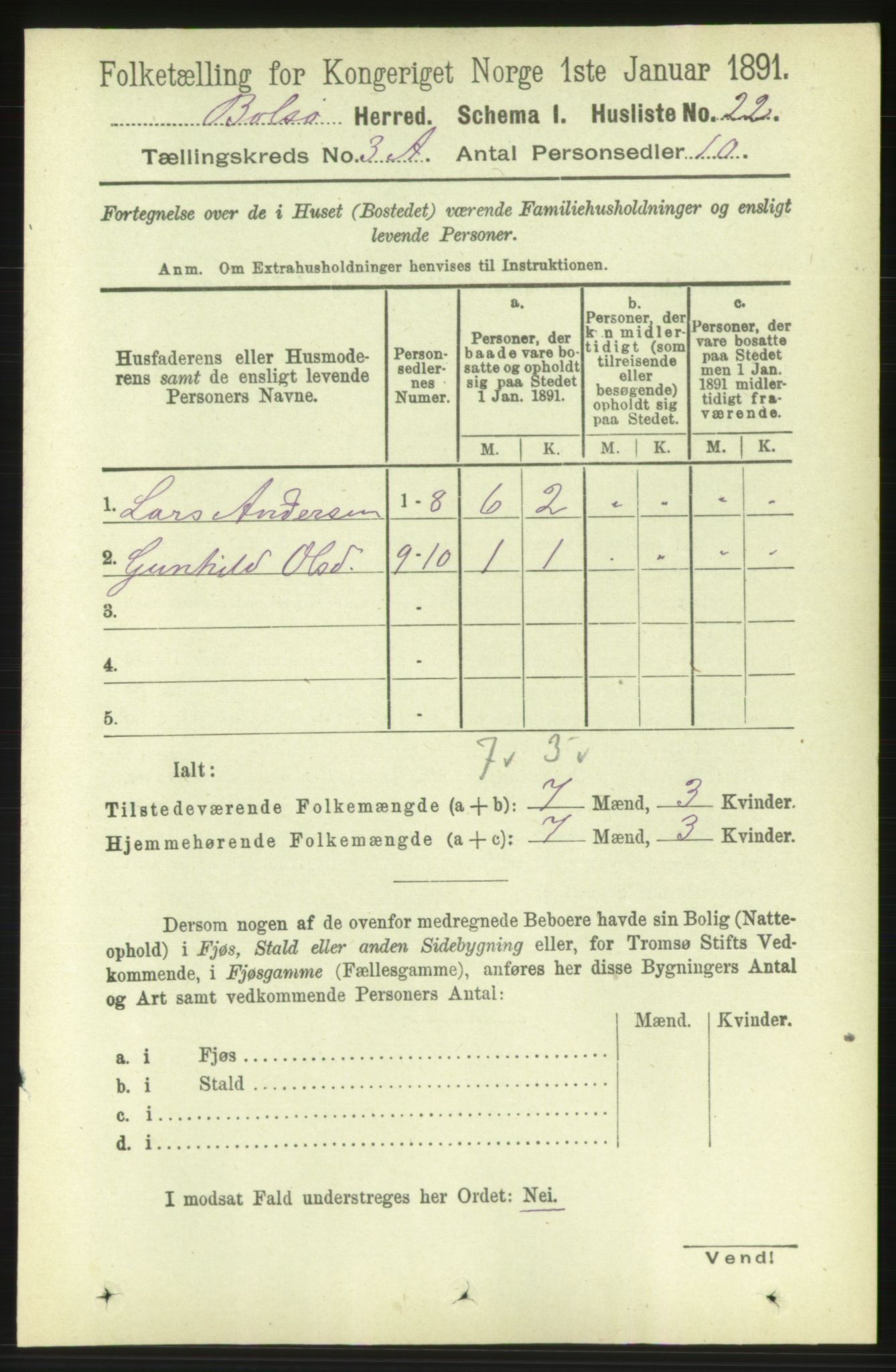 RA, 1891 census for 1544 Bolsøy, 1891, p. 1757