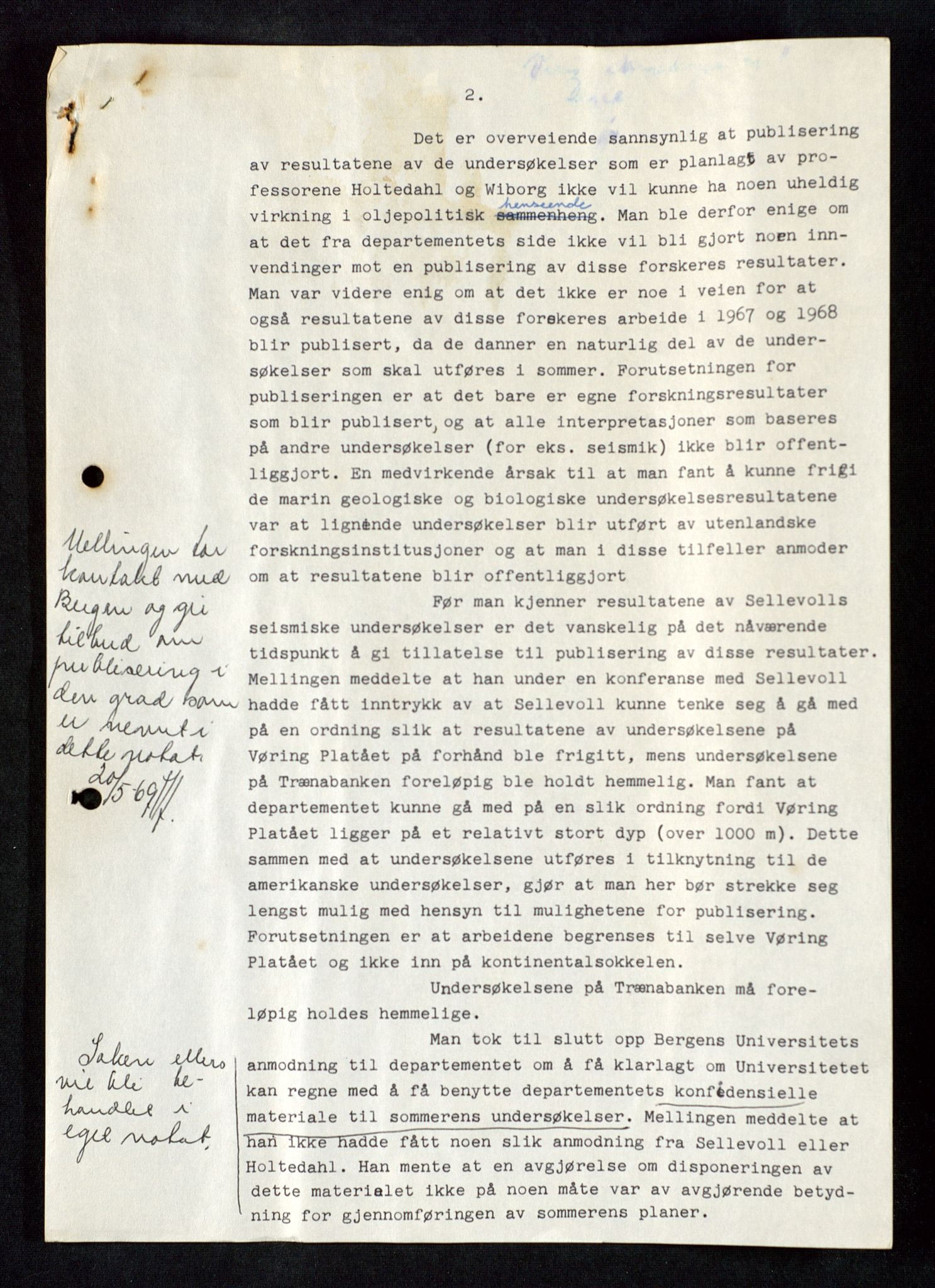 Industridepartementet, Oljekontoret, AV/SAST-A-101348/Db/L0005: Seismiske undersøkelser, 1963-1972, p. 4