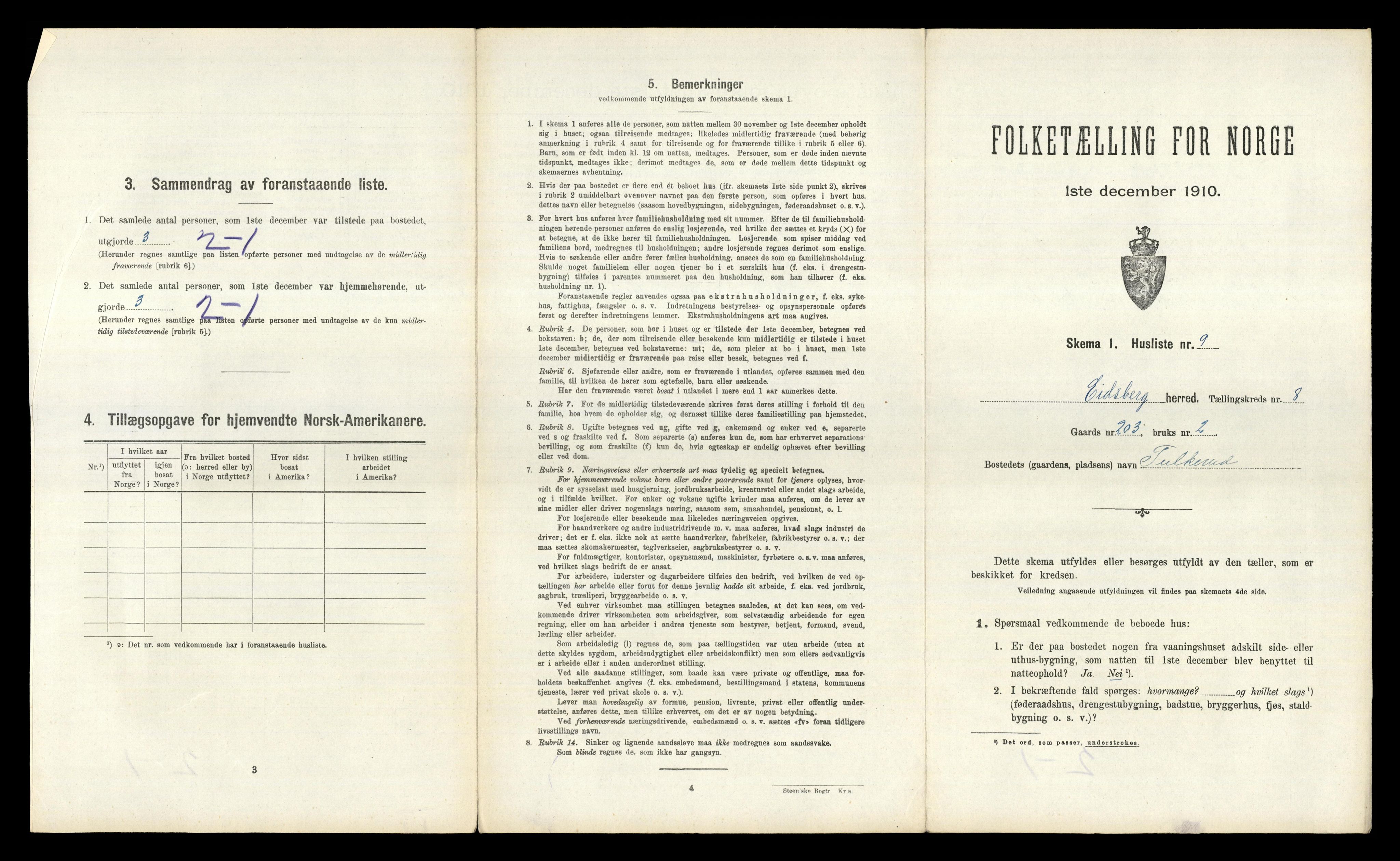 RA, 1910 census for Eidsberg, 1910, p. 1802