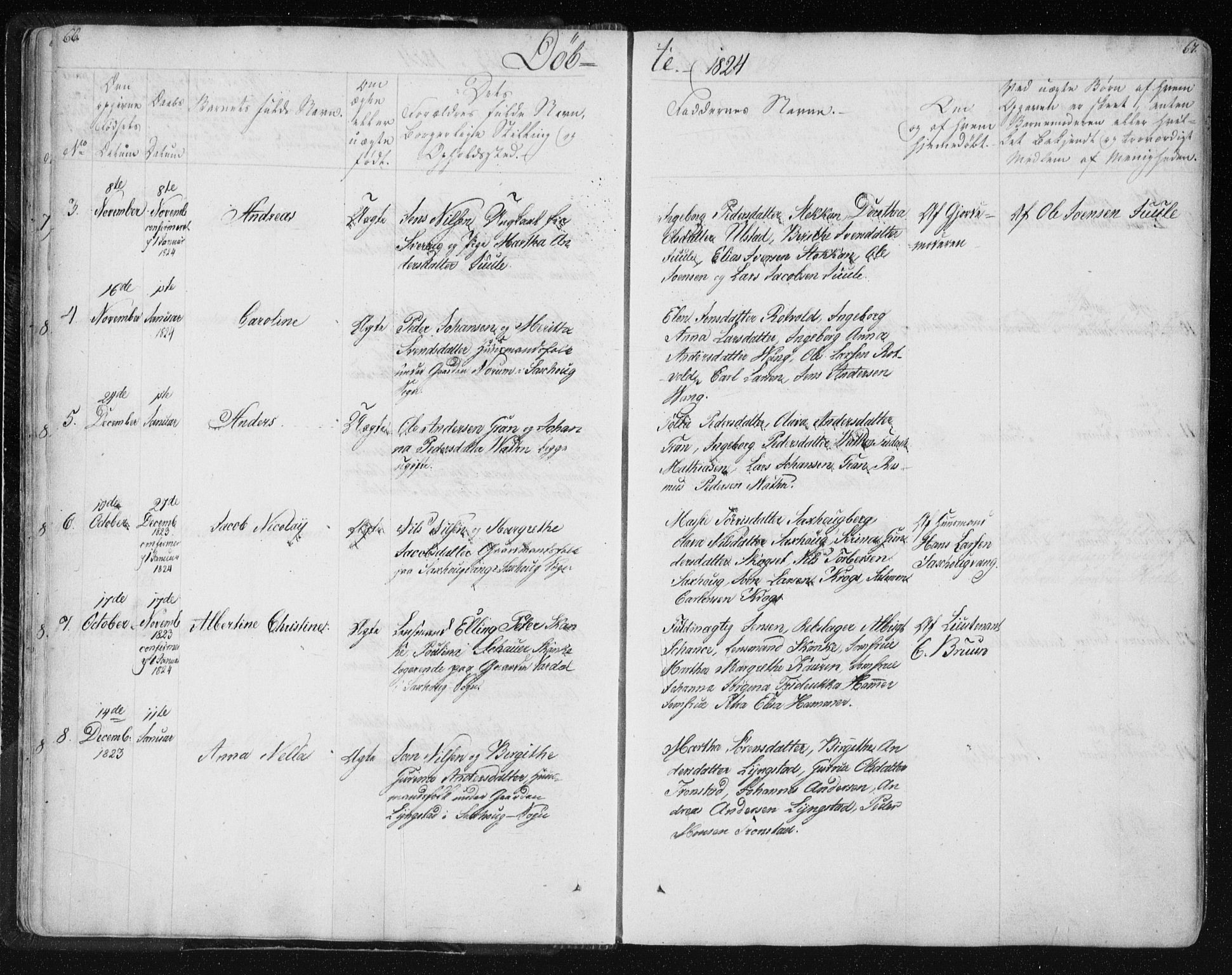 Ministerialprotokoller, klokkerbøker og fødselsregistre - Nord-Trøndelag, SAT/A-1458/730/L0276: Parish register (official) no. 730A05, 1822-1830, p. 66-67