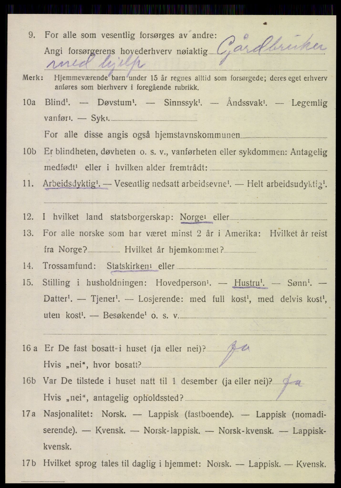 SAT, 1920 census for Hemnes, 1920, p. 7409