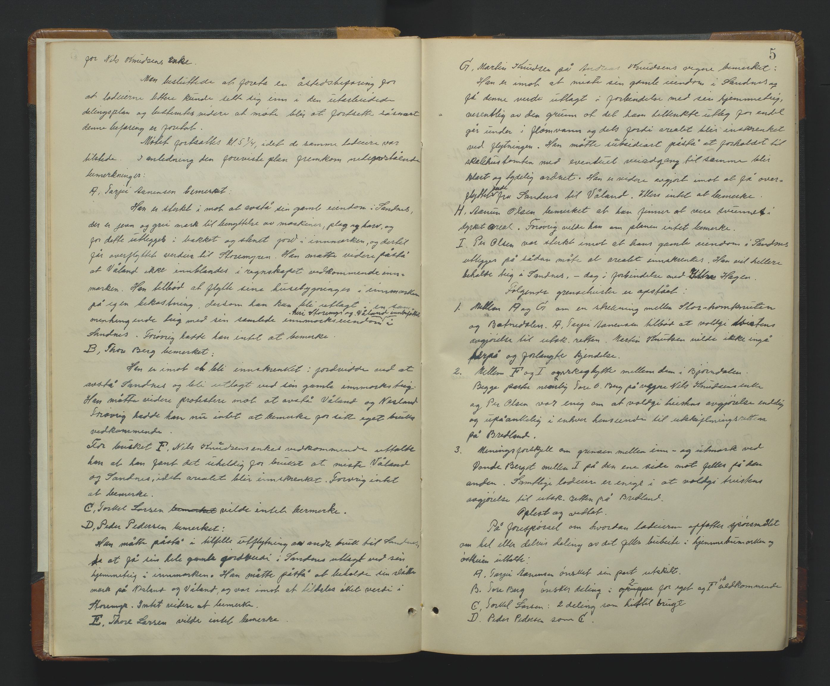 Utskiftningsformannen i Lister og Mandal amt, AV/SAK-1541-0003/F/Fa/Fac/L0002: Utskiftningsprotokoll med gårdsregister, Mandal domssokn, nr 1-b, 1926-1935