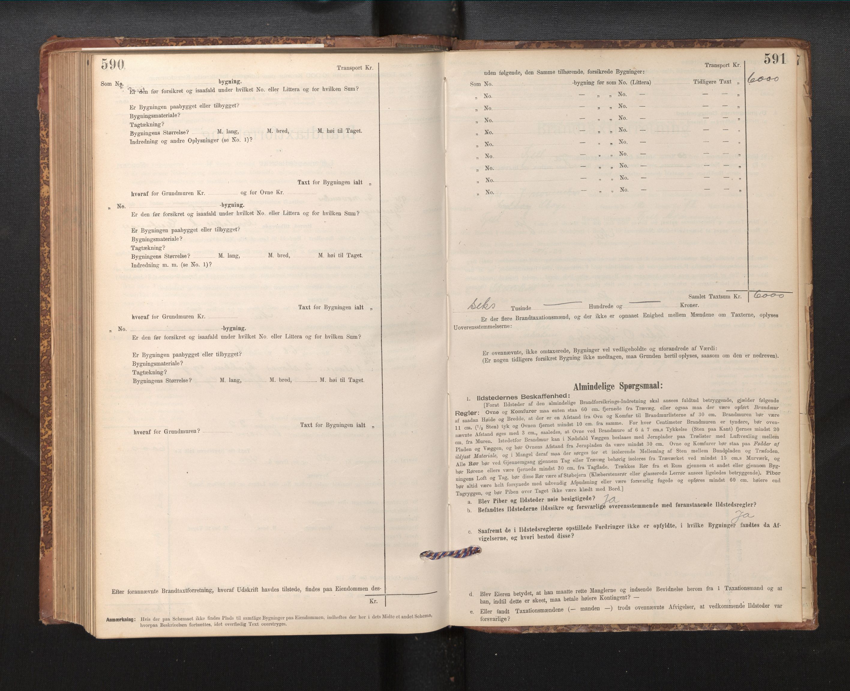 Lensmannen i Fjell, AV/SAB-A-32301/0012/L0005: Branntakstprotokoll, skjematakst, 1895-1931, p. 590-591