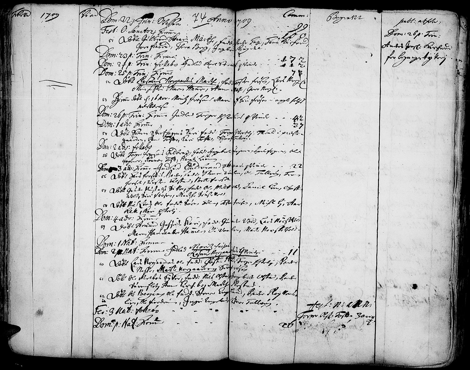 Gausdal prestekontor, AV/SAH-PREST-090/H/Ha/Haa/L0001: Parish register (official) no. 1, 1693-1728, p. 74