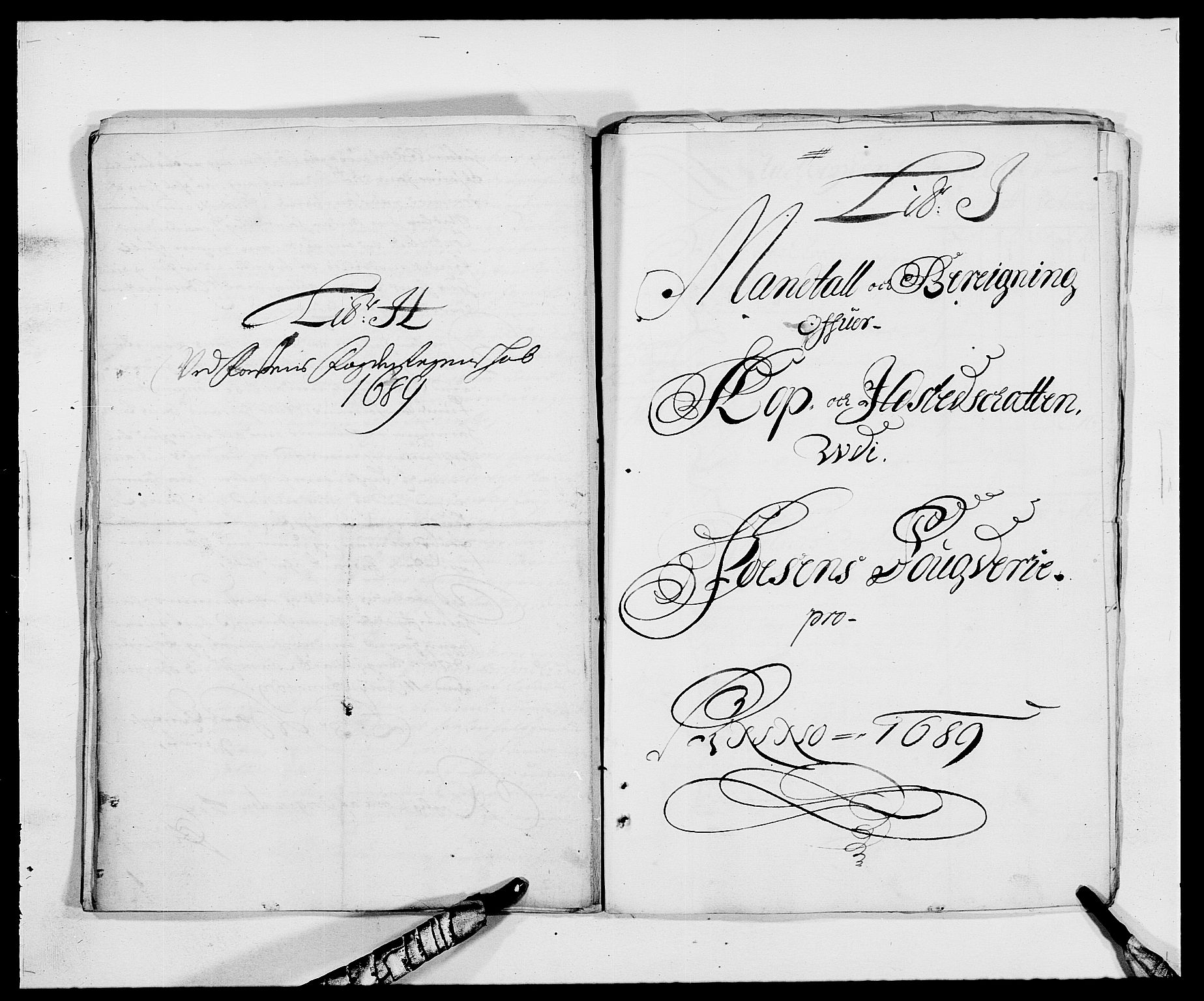 Rentekammeret inntil 1814, Reviderte regnskaper, Fogderegnskap, RA/EA-4092/R57/L3847: Fogderegnskap Fosen, 1689, p. 65