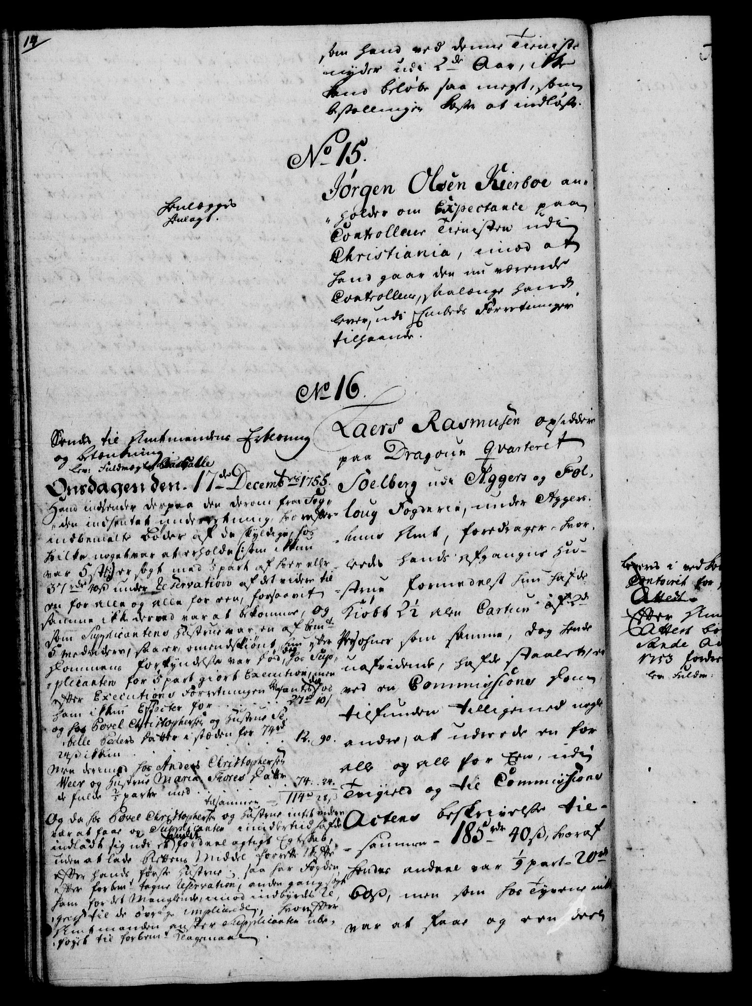 Rentekammeret, Kammerkanselliet, RA/EA-3111/G/Gh/Gha/L0033: Norsk ekstraktmemorialprotokoll (merket RK 53.78), 1755-1756, p. 14